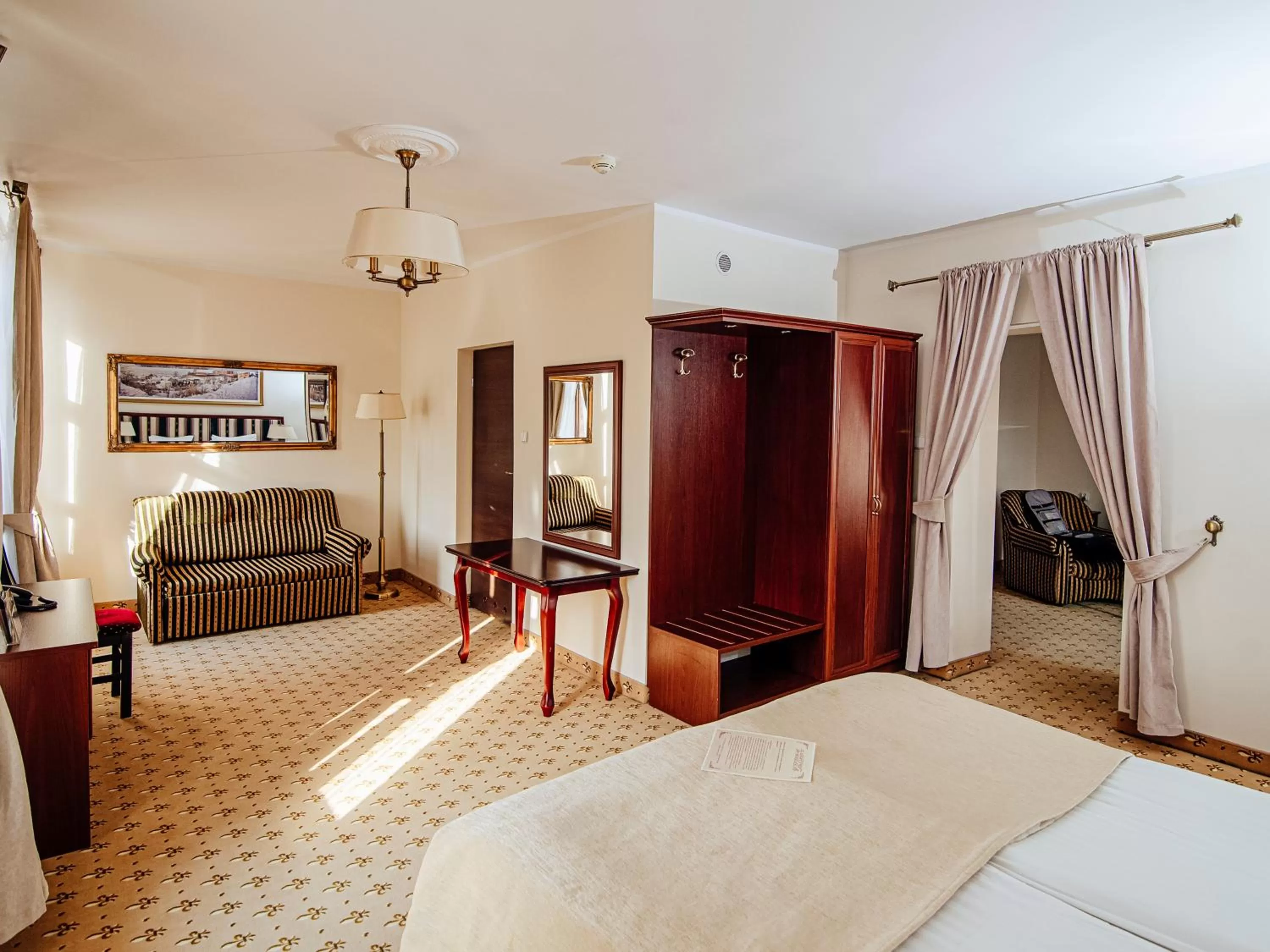 View (from property/room), Bed in Hotel Zamek Gniew