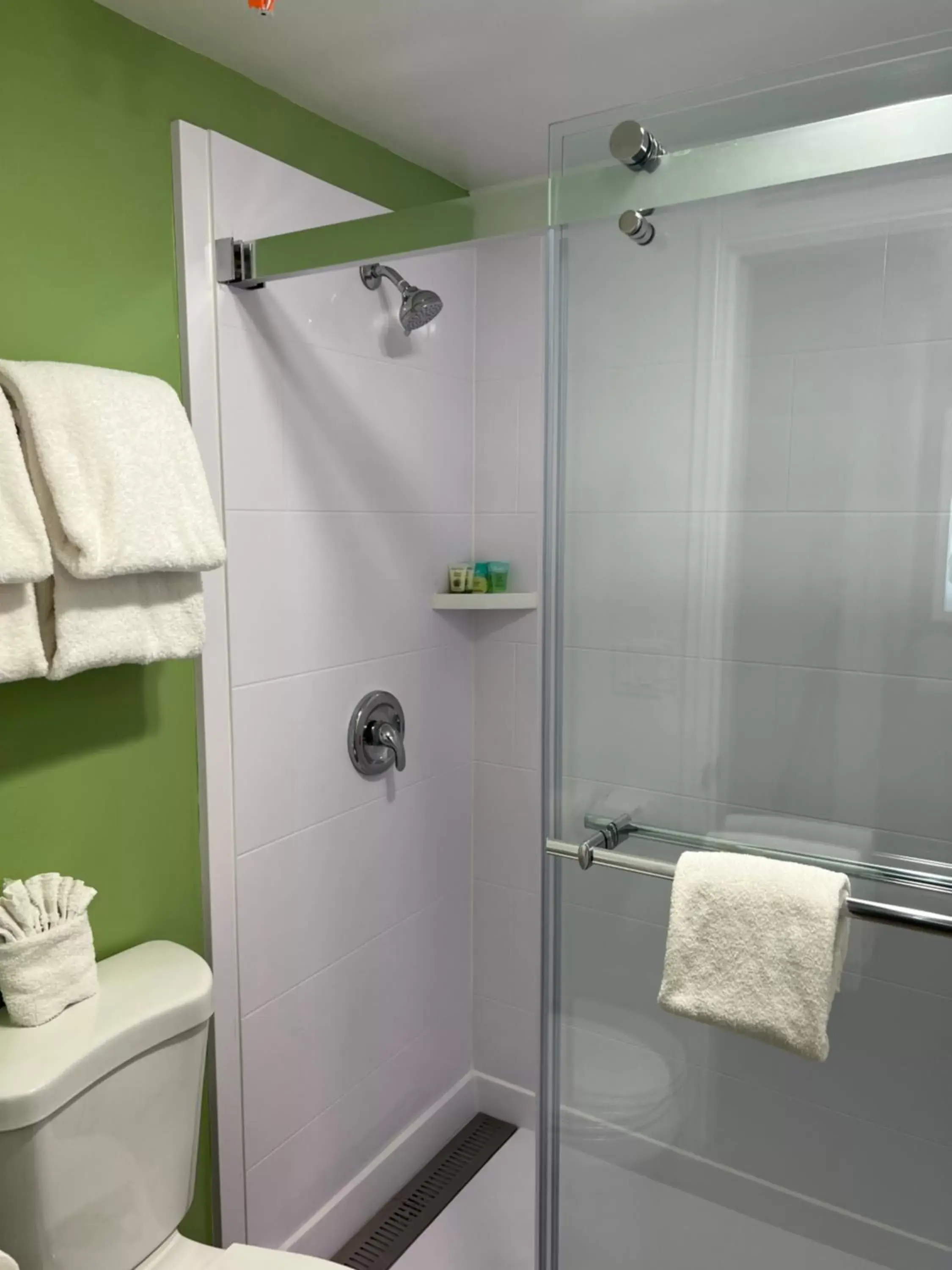 Shower, Bathroom in The Aqua Pacific Hotel