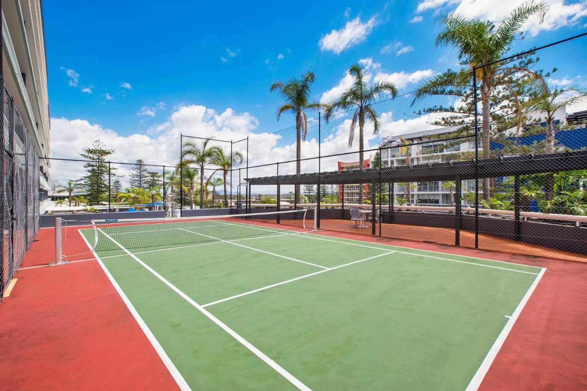 Tennis court in Port Pacific Resort