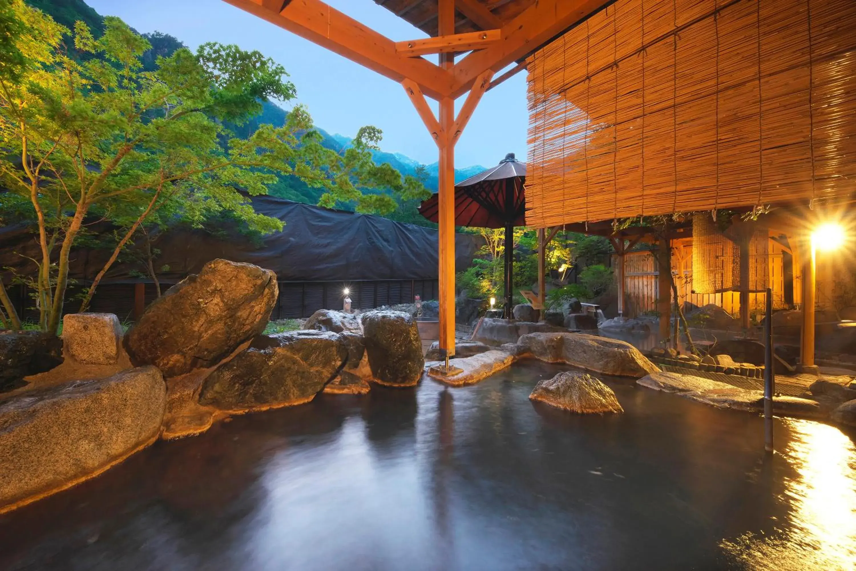 Hot Spring Bath in Hotel Hotaka