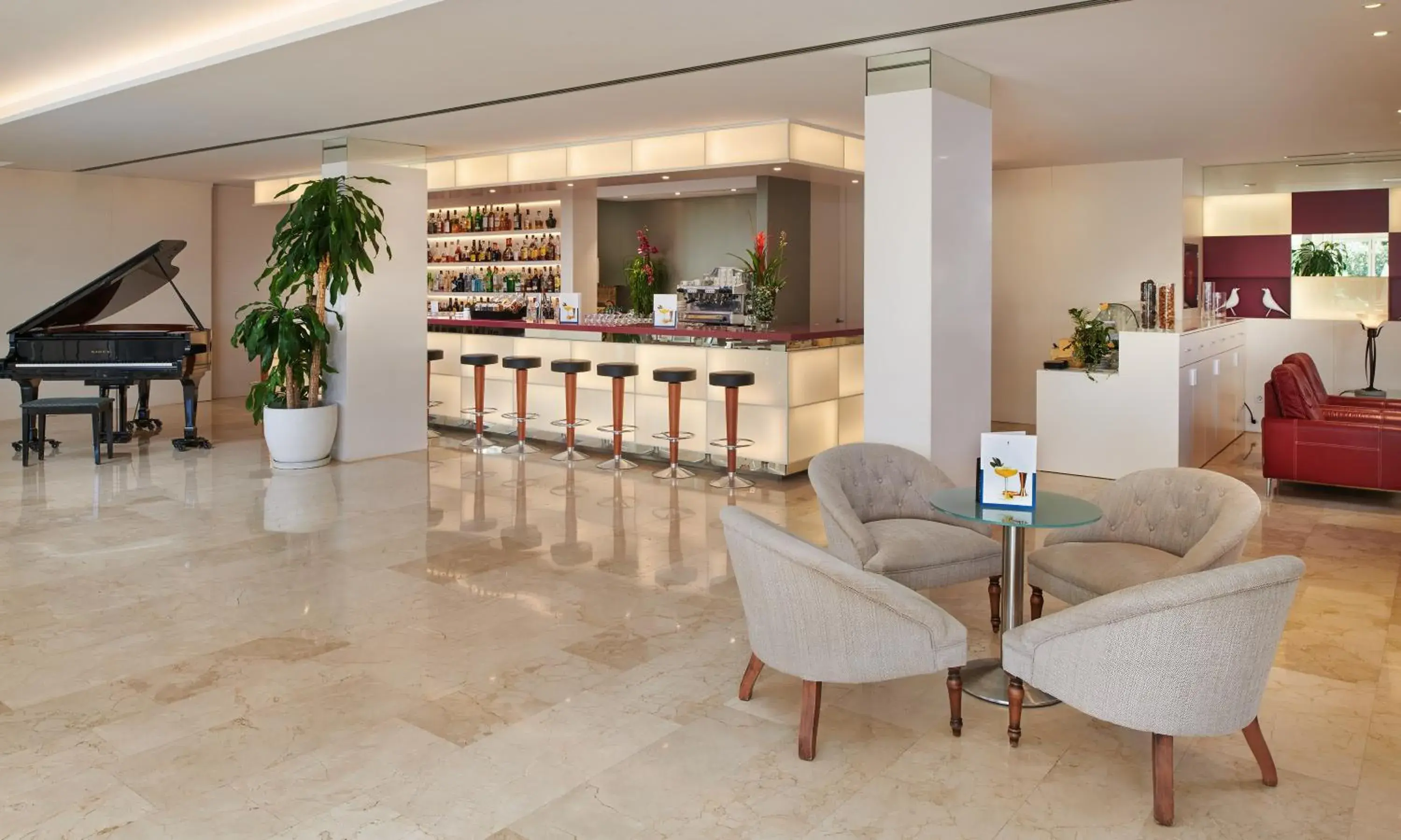 Lounge or bar, Lobby/Reception in Hipotels Eurotel Punta Rotja Spa-Golf