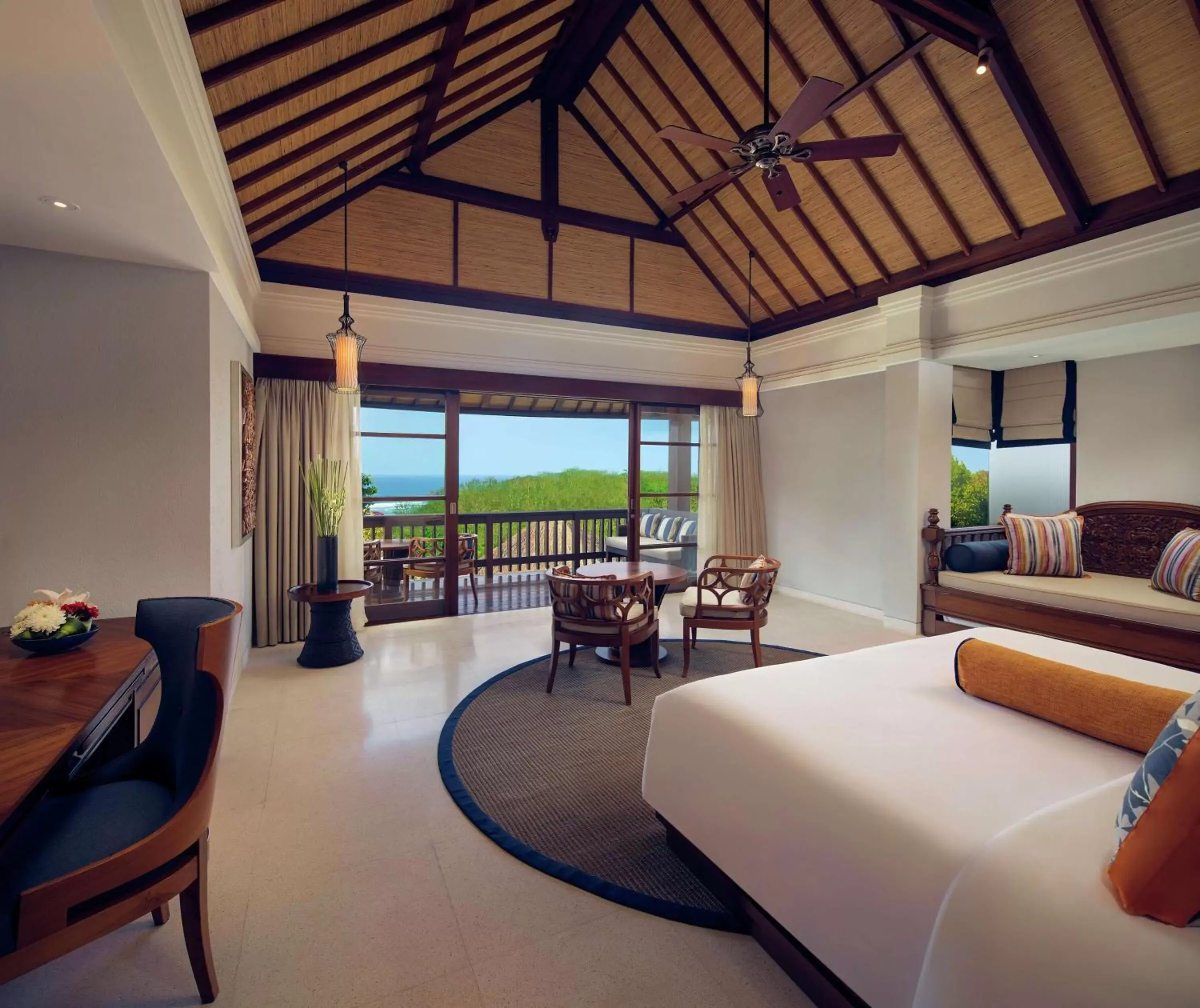 Bed, Seating Area in Hilton Bali Resort