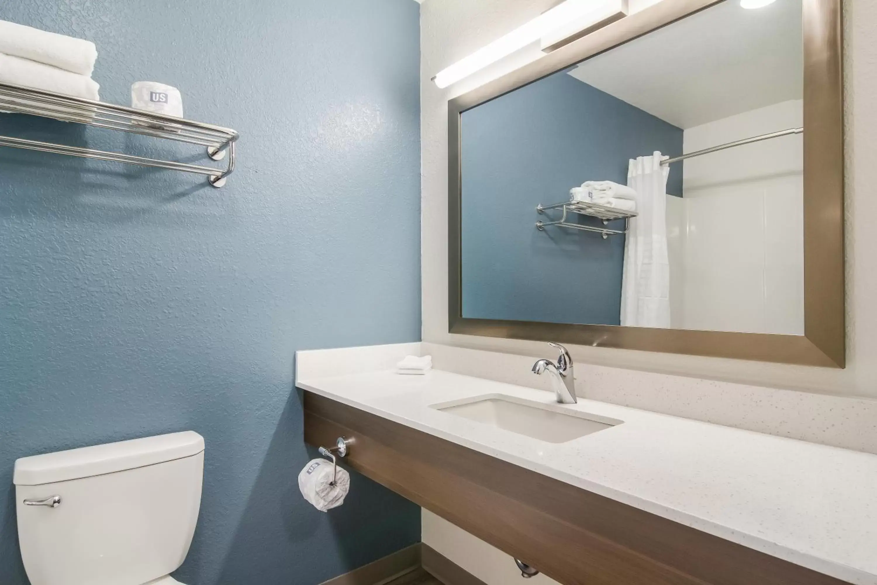Bathroom in WoodSpring Suites Hermitage - Nashville Airport