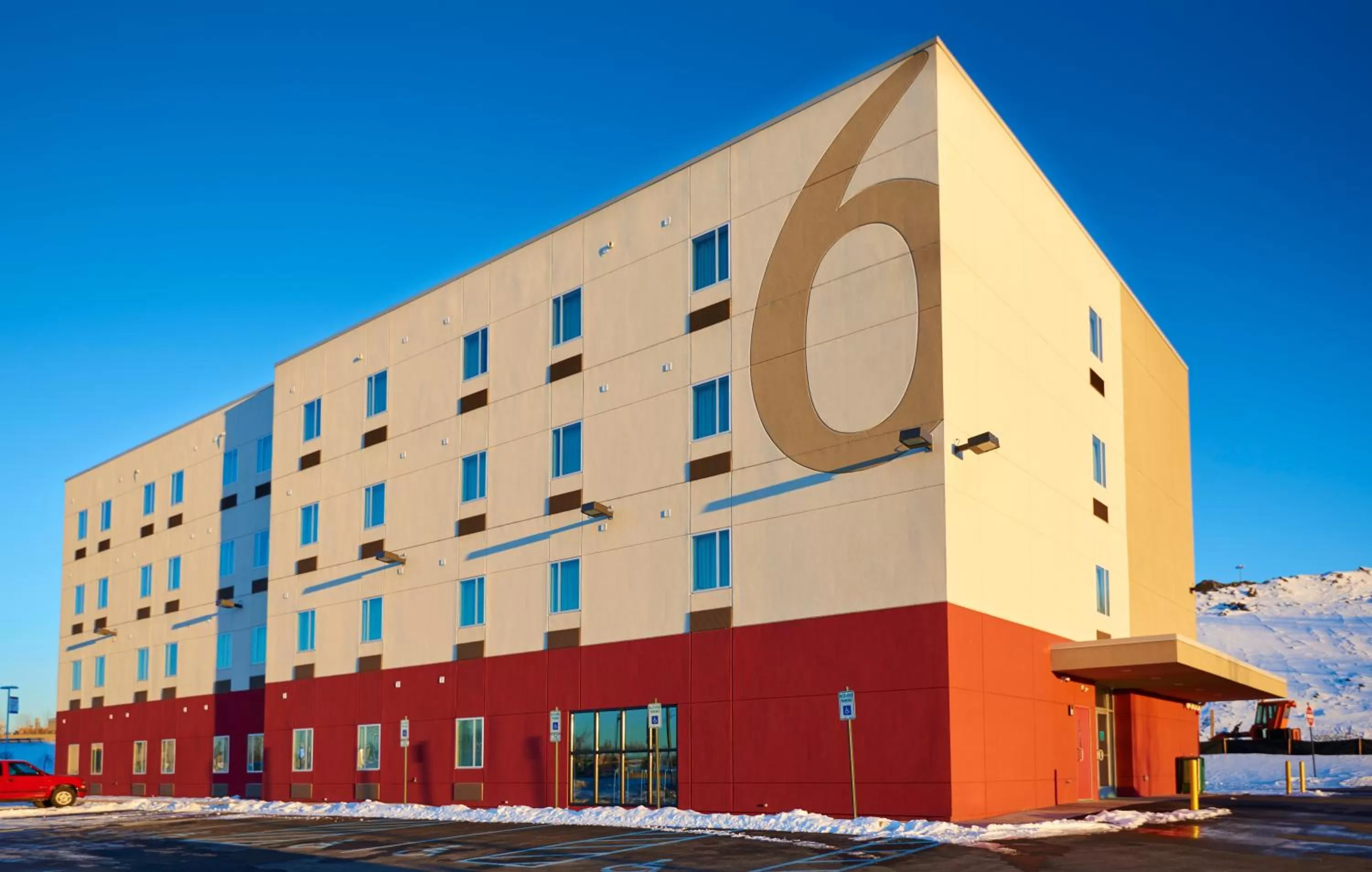 Facade/entrance in Motel 6 Wilkes Barre Arena