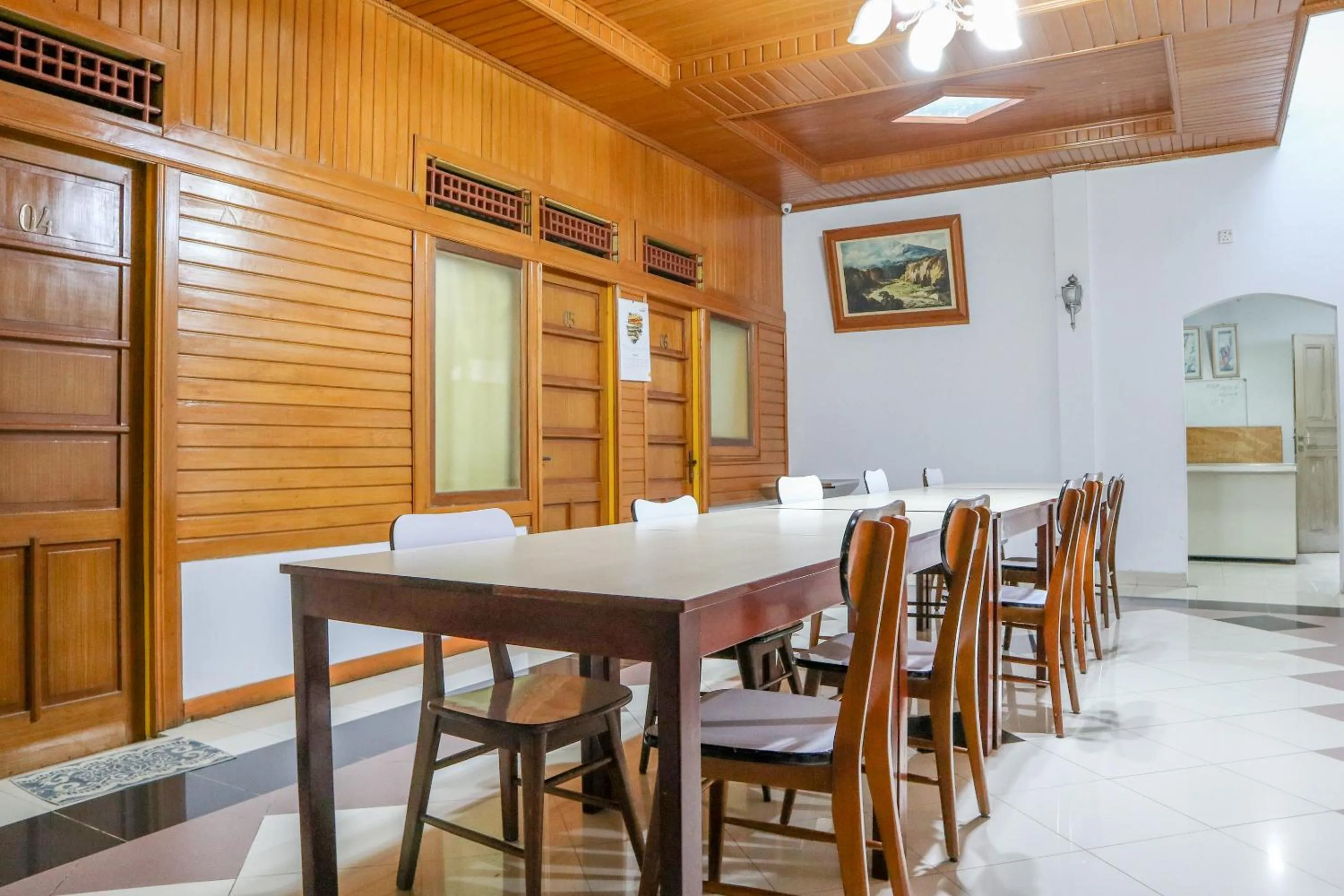 Dining area in Wisma Mutiara