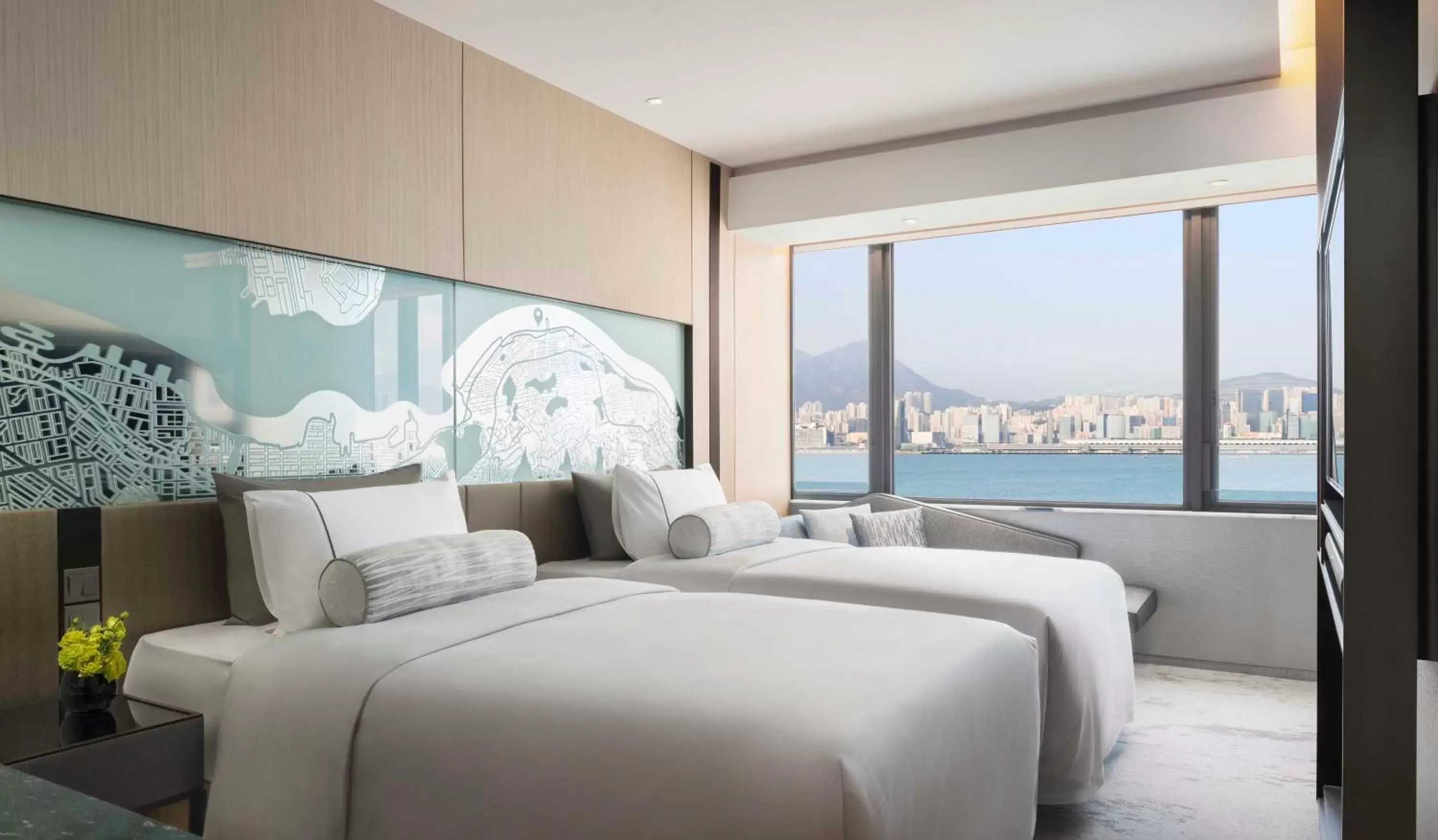 Twin Room with Harbor View in Hyatt Centric Victoria Harbour
