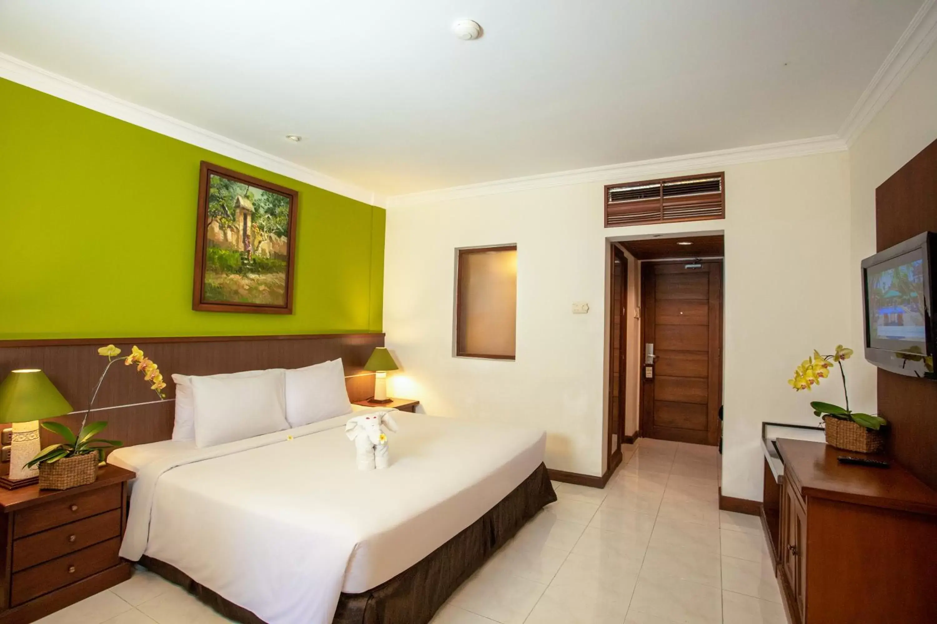 Bed in Risata Bali Resort & Spa