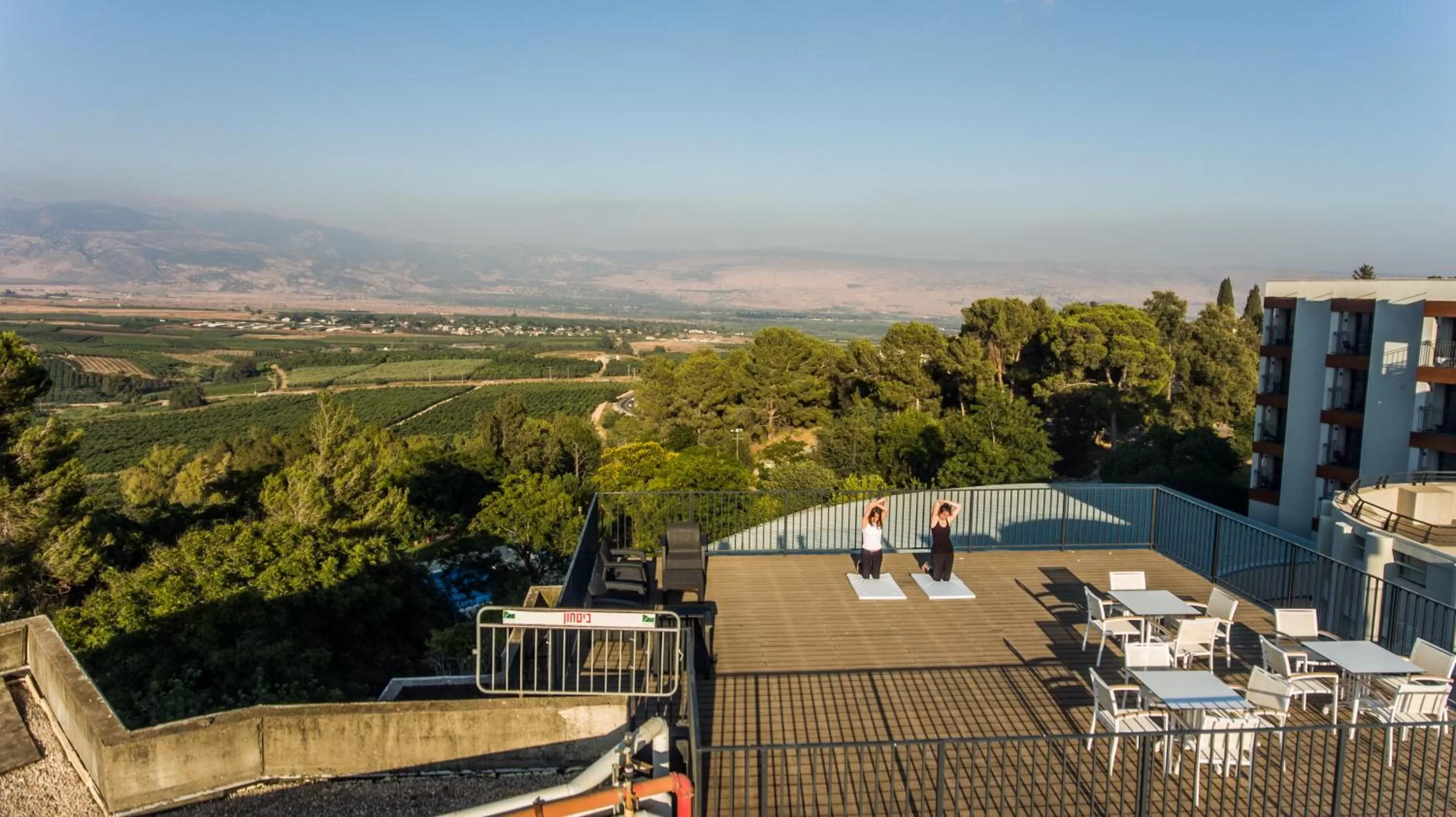 Bird's eye view in Kfar Giladi Hotel