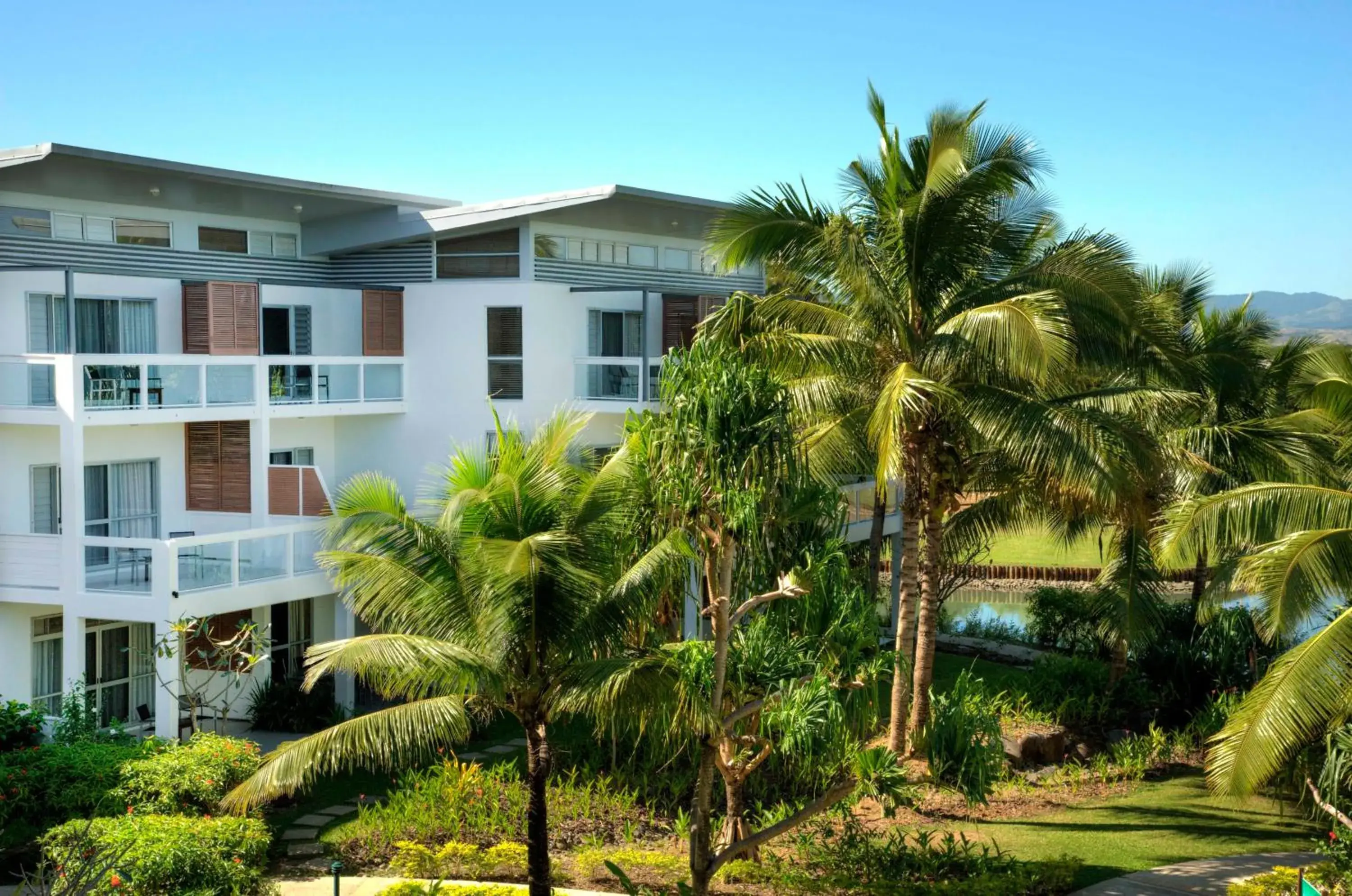 Facade/entrance in The Terraces Apartments Denarau Facade/entrance in The Terraces Apartments Denarau