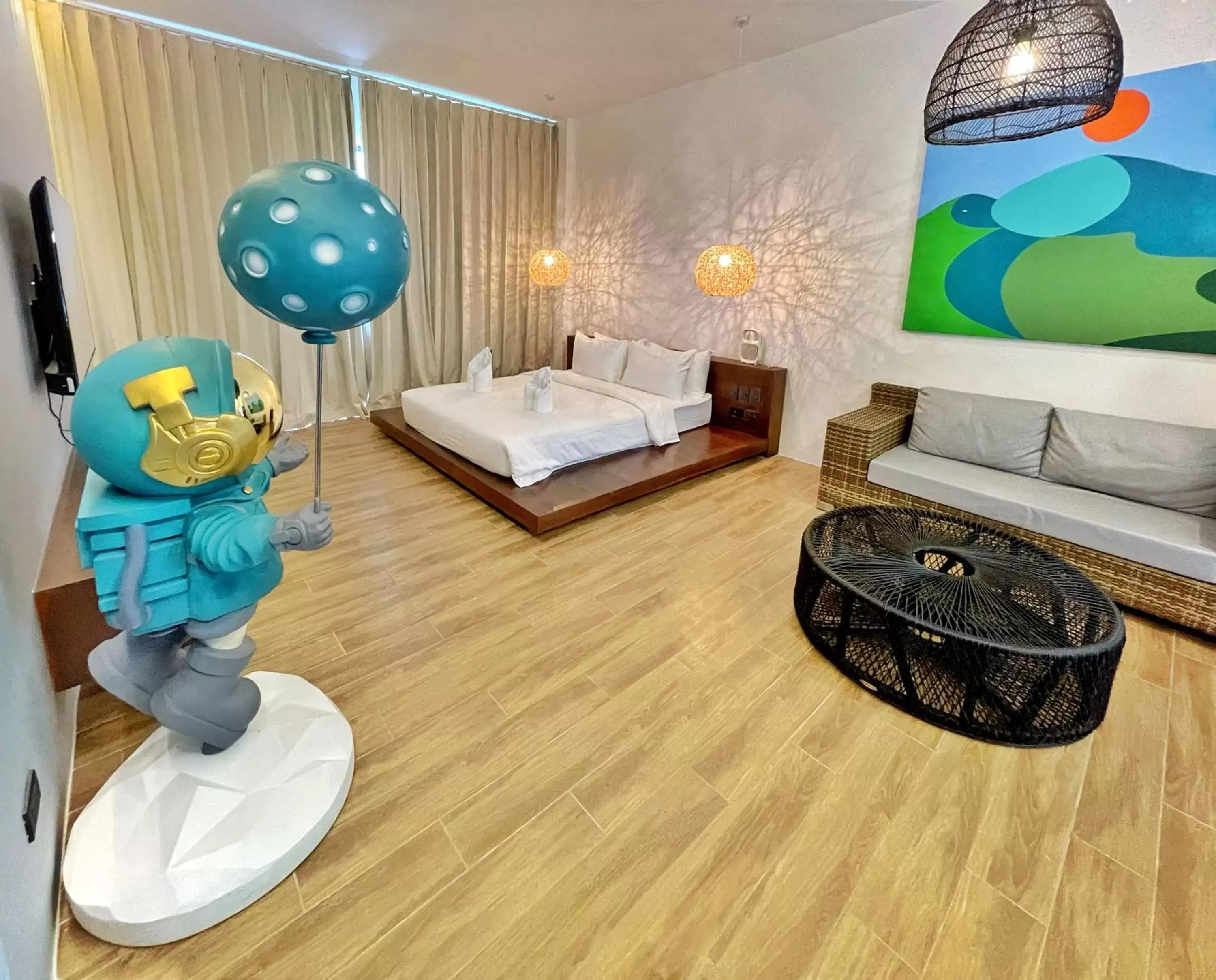 Bed in Nacpan Beach Resort Managed by H Hospitality Group Bed in Nacpan Beach Resort Managed by H Hospitality Group