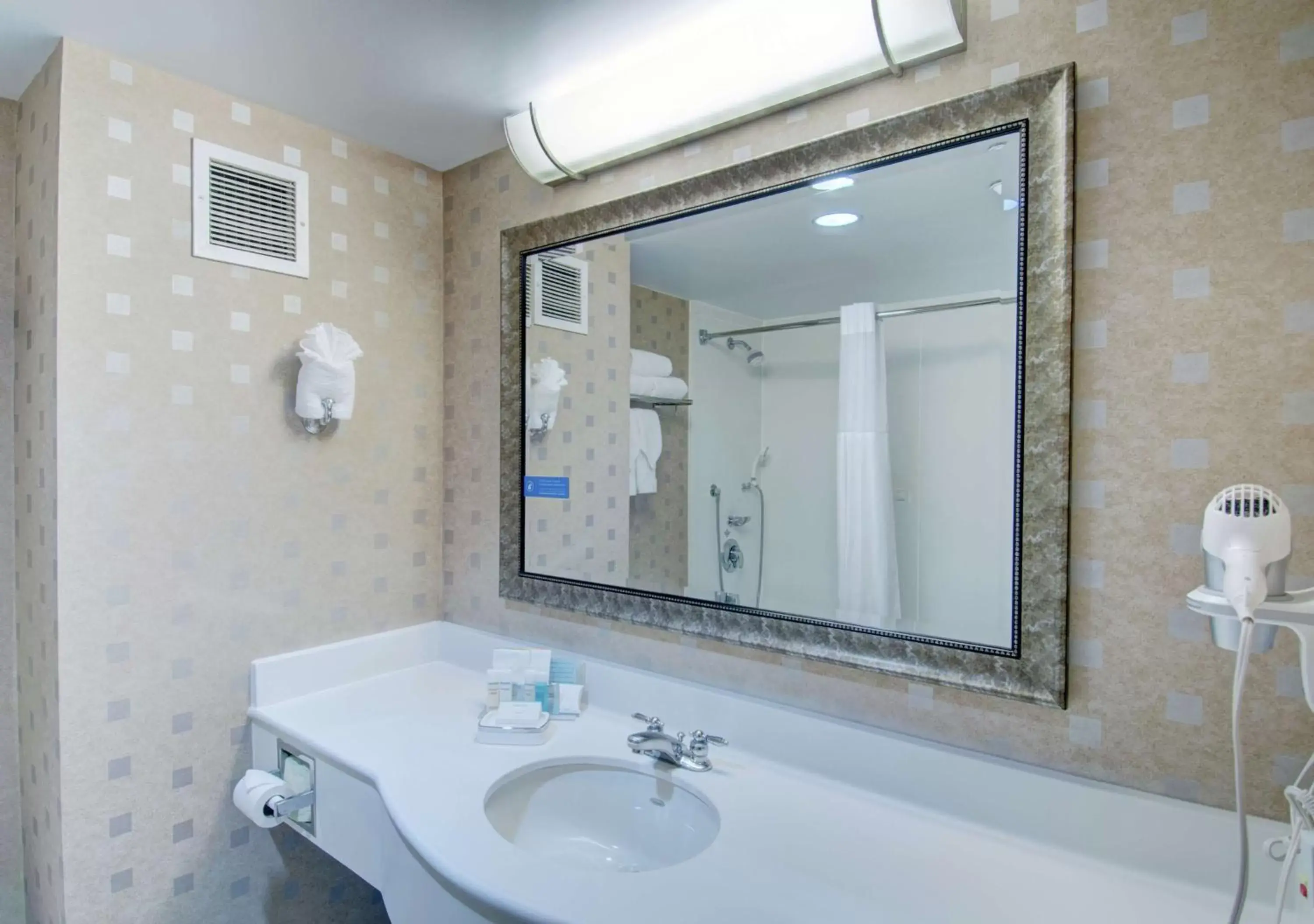 Bathroom in Hampton Inn & Suites Boston Crosstown Center Bathroom in Hampton Inn & Suites Boston Crosstown Center