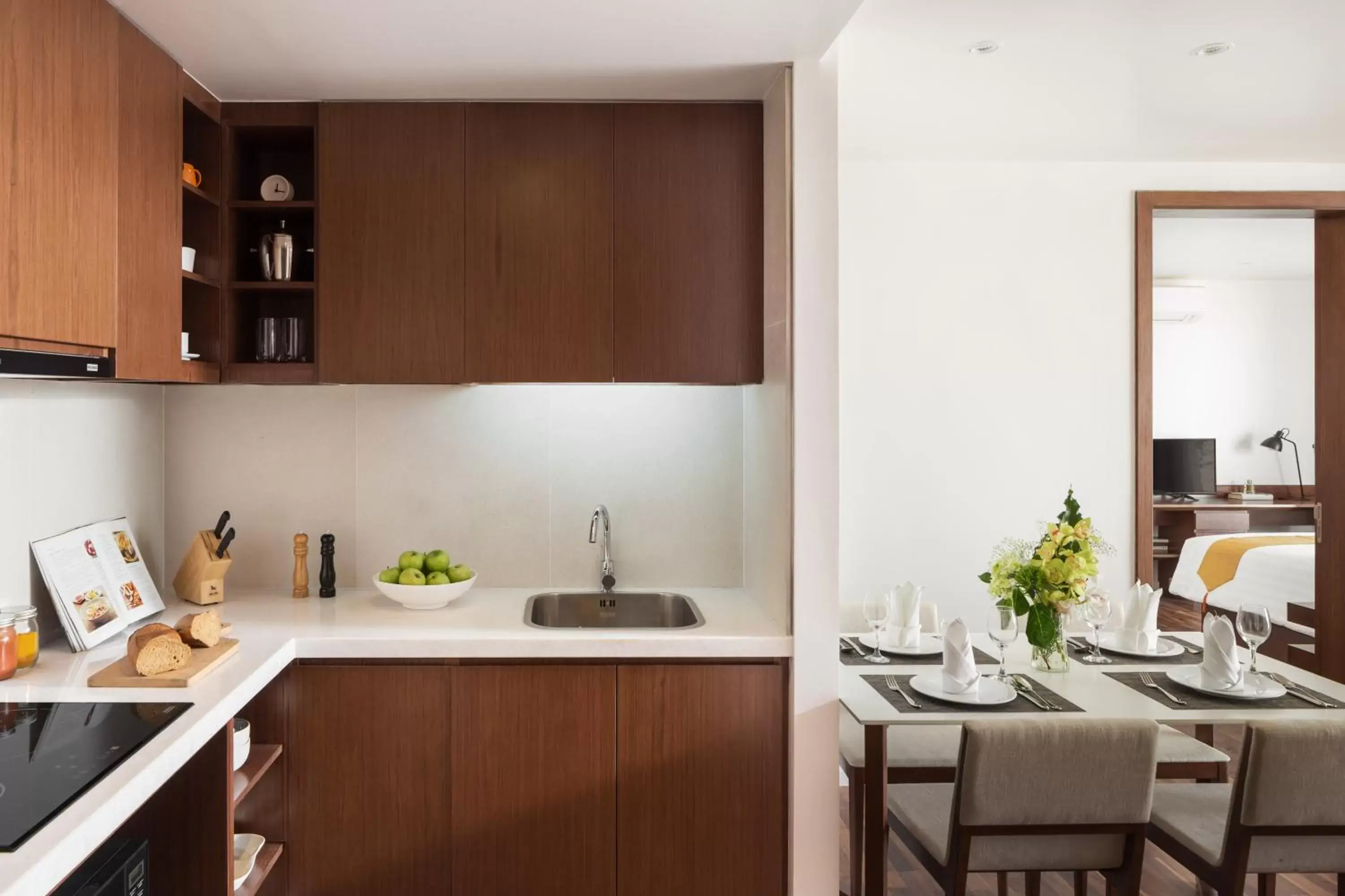 Kitchen or kitchenette, Kitchen/Kitchenette in Hotel Emion Phnom Penh