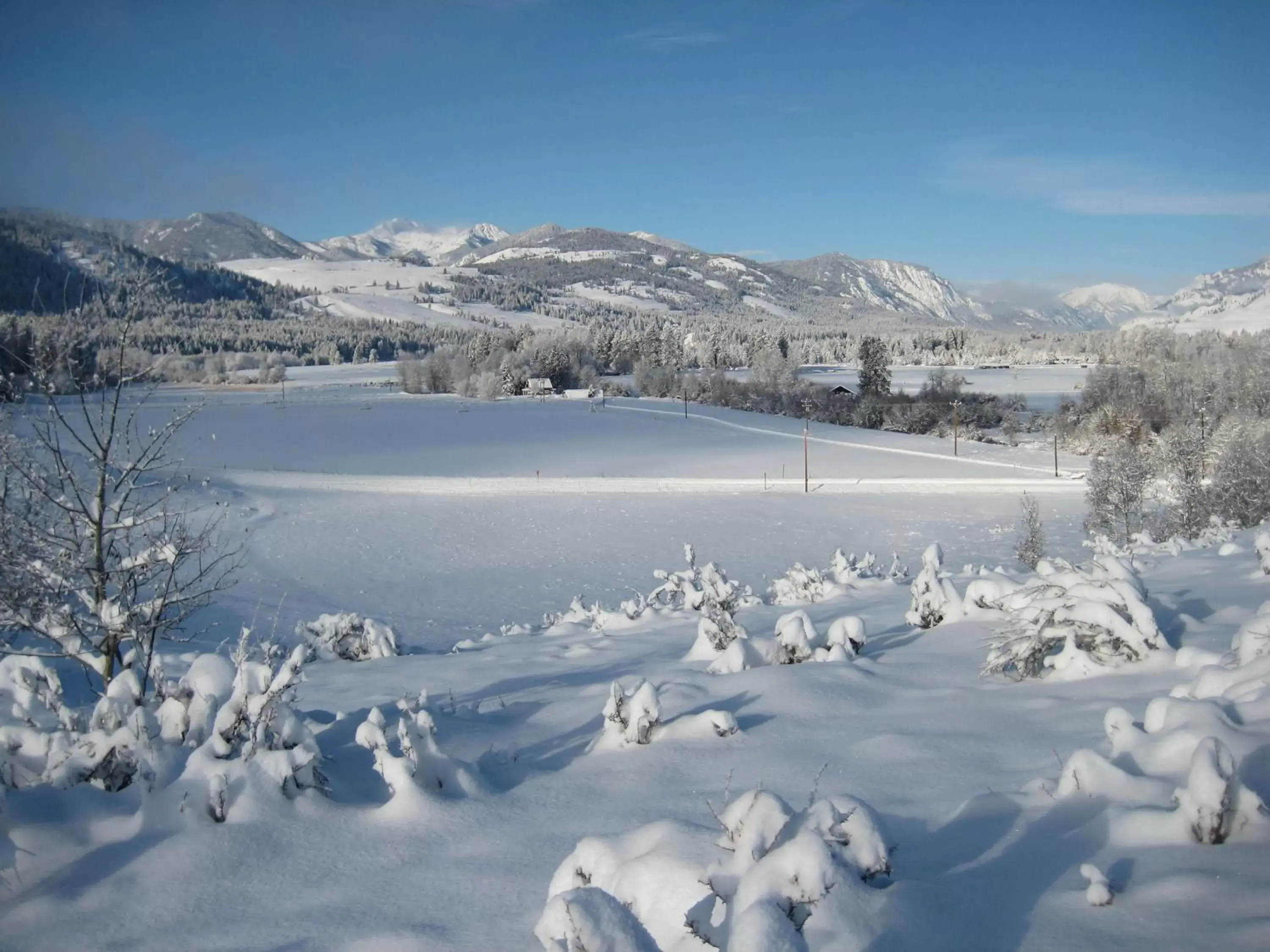 Natural landscape, Winter in Sun Mountain Lodge