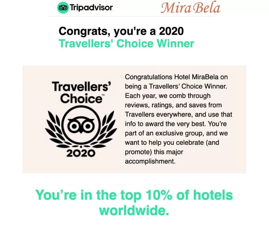 Certificate/Award in Hotel MiraBela