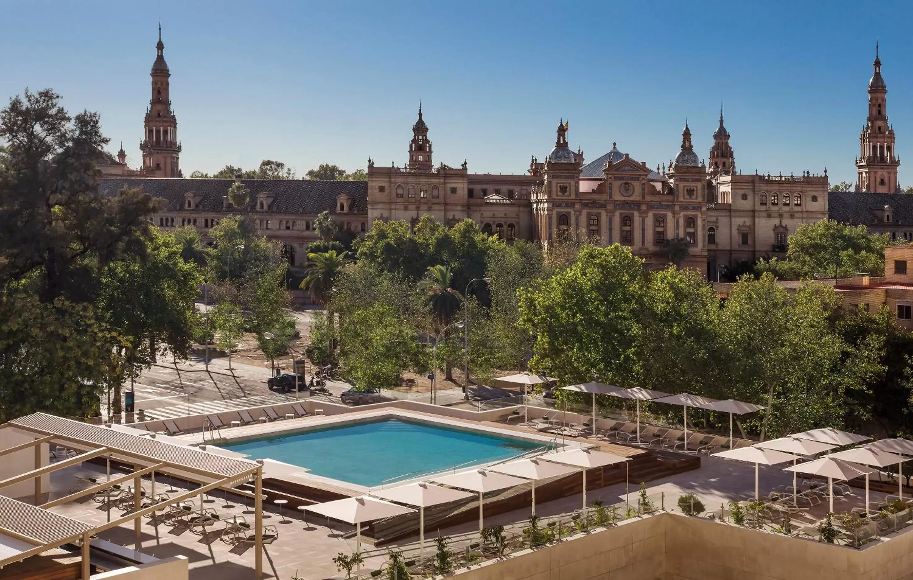 Swimming pool, Pool View in Melia Sevilla
