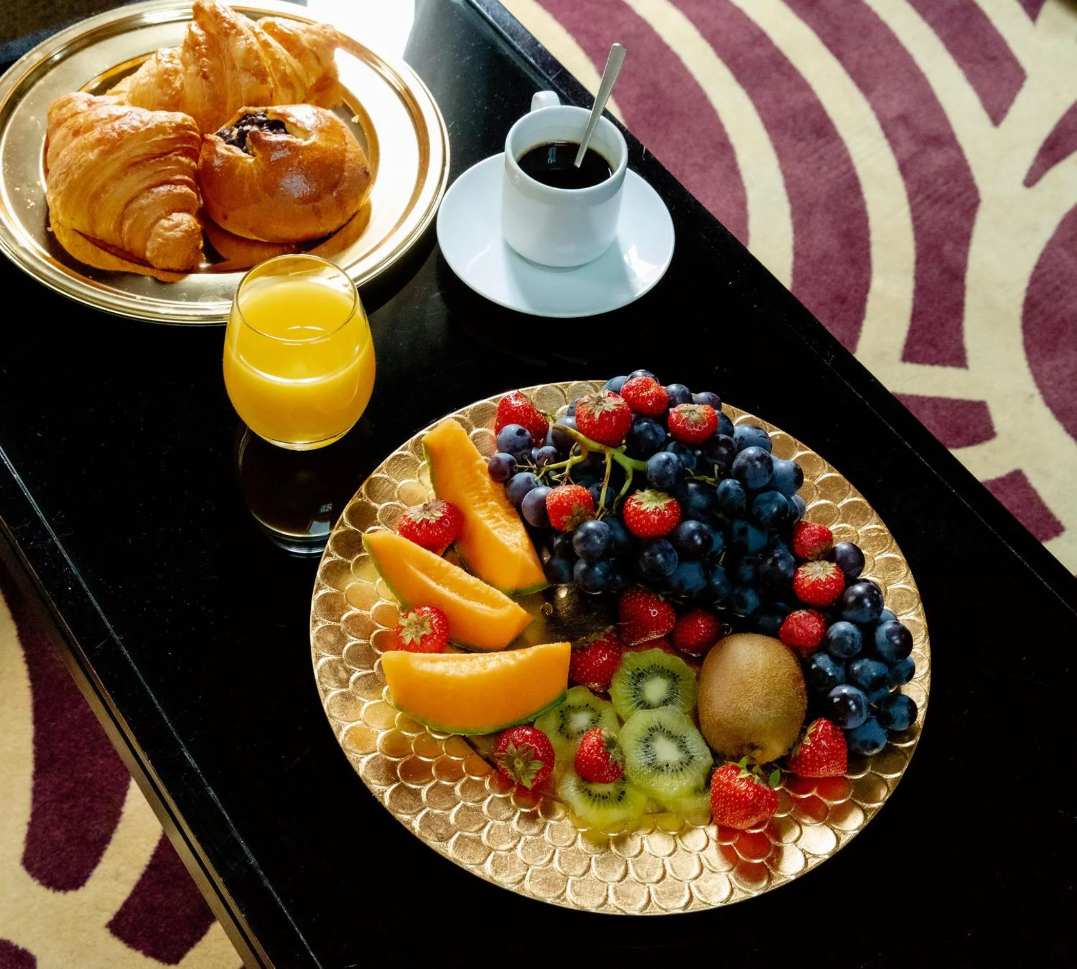 Food and drinks in Hotel Du Beaumont