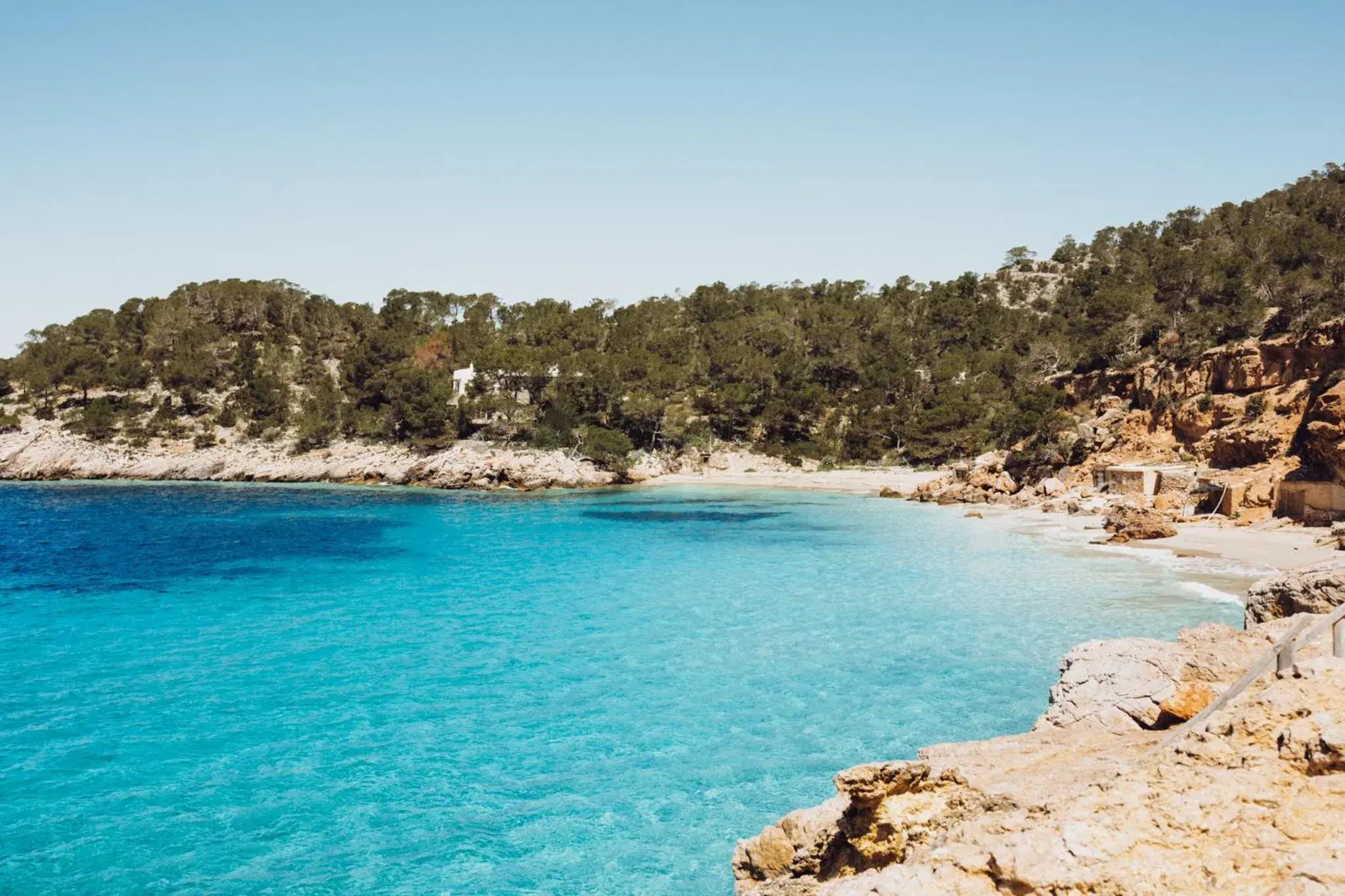 Beach in 7Pines Resort Ibiza