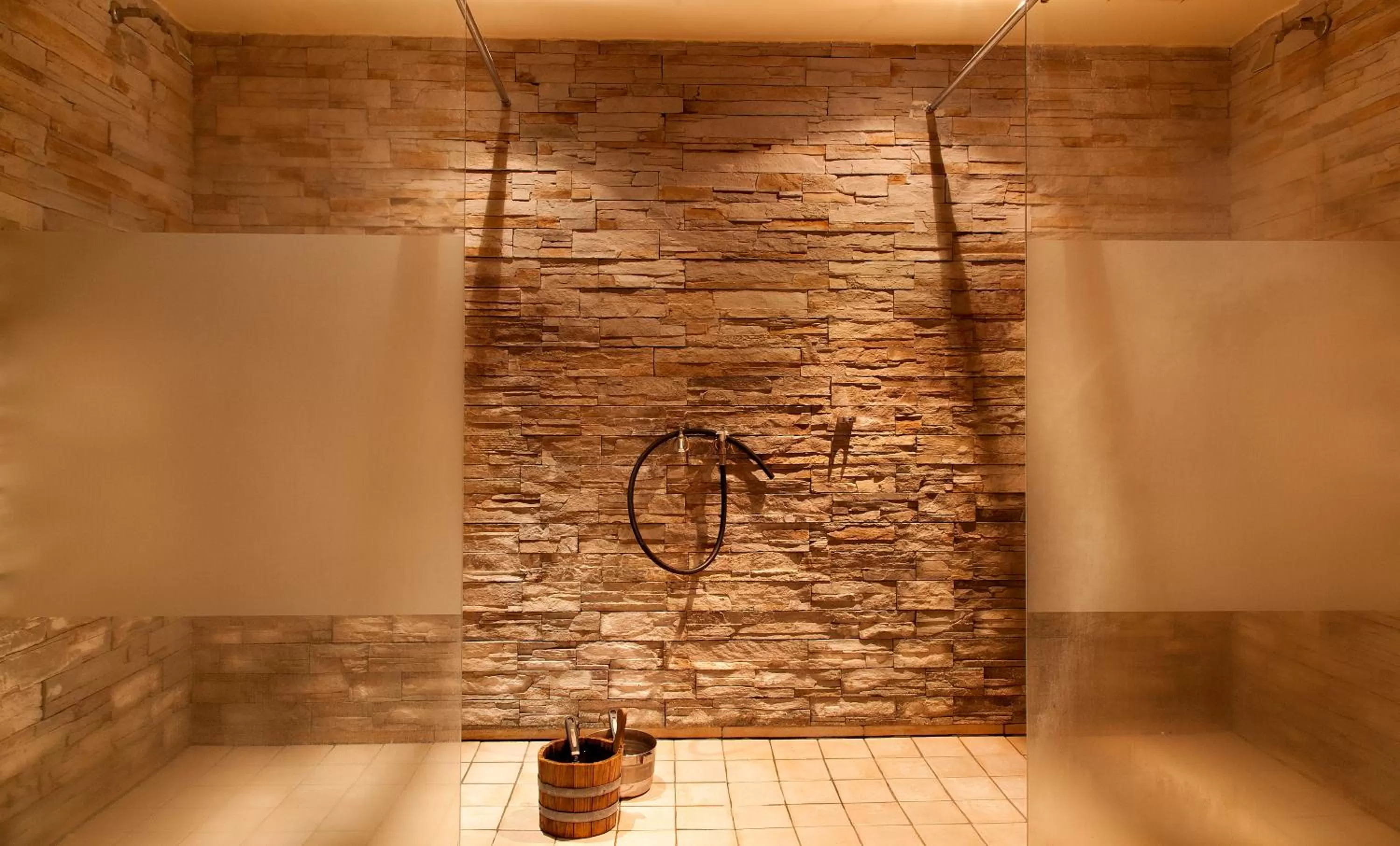Shower in Hotel Ahornhof