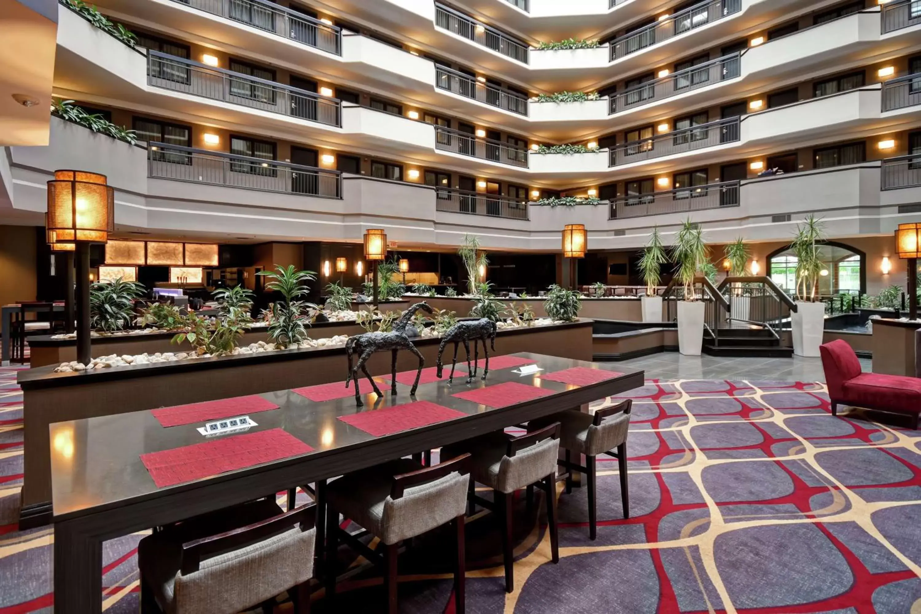 Lobby or reception in Embassy Suites by Hilton Dulles Airport Lobby or reception in Embassy Suites by Hilton Dulles Airport