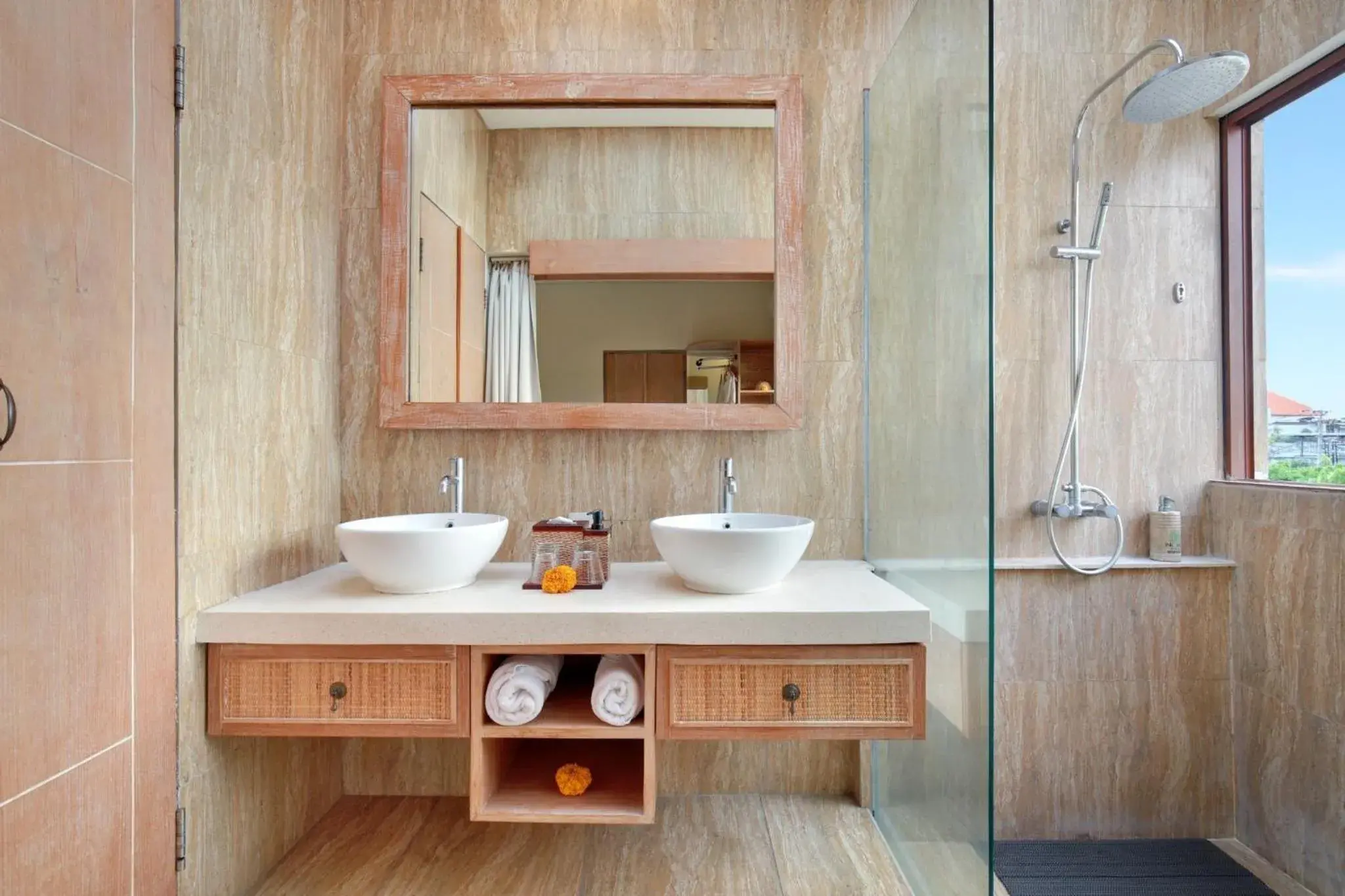 Bathroom in Ini Vie Villa Legian by Ini Vie Hospitality