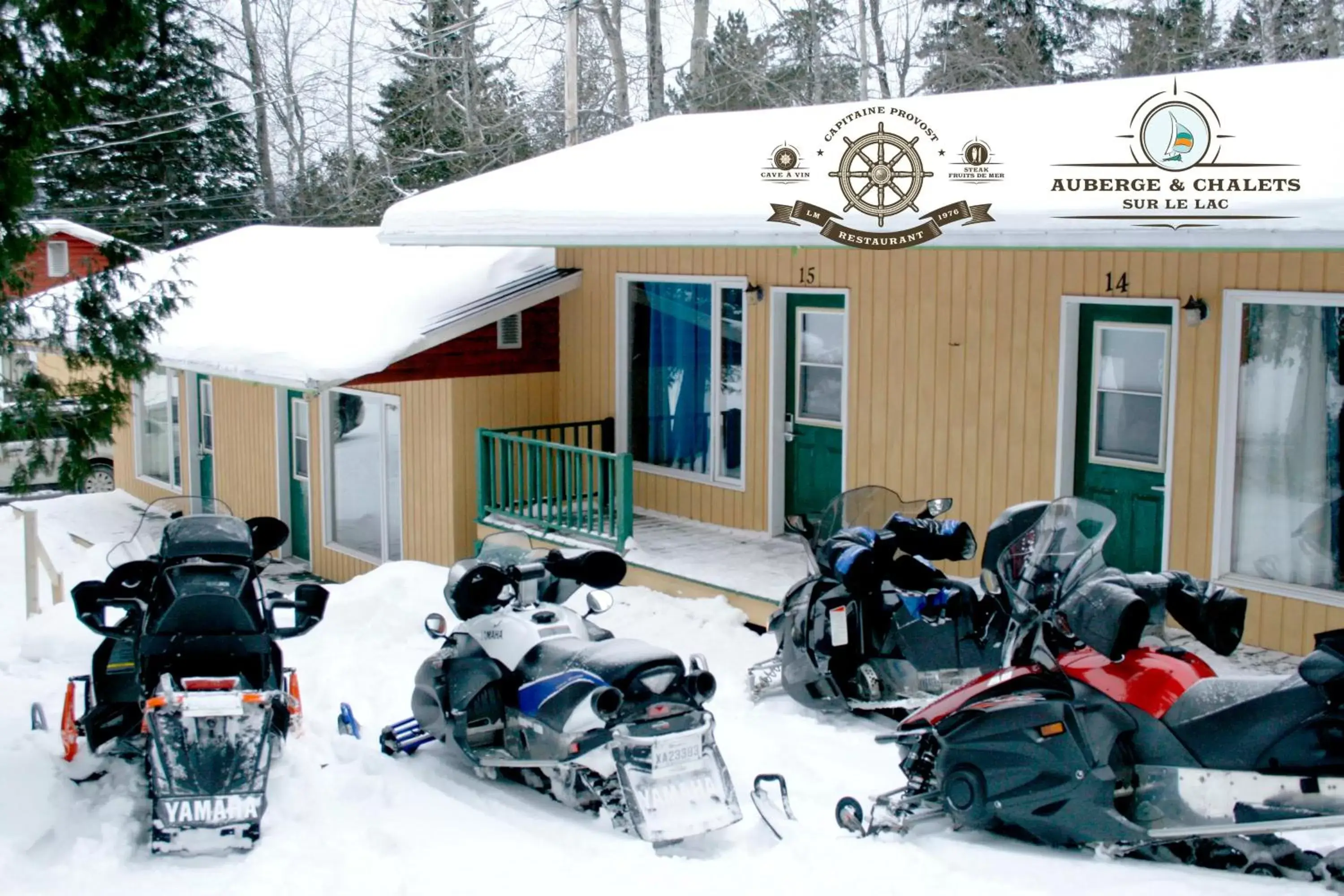 Winter in Auberge et Chalets sur le Lac