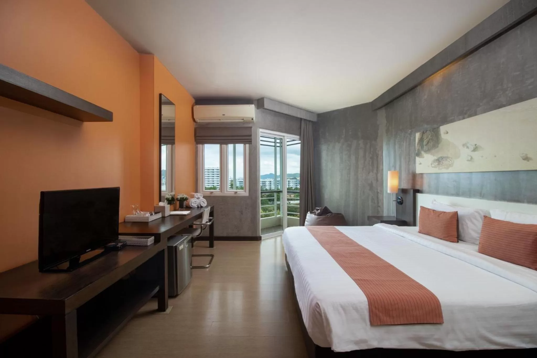 Bed in Silathip Huahin Serviced Apartment &amp; Hotel