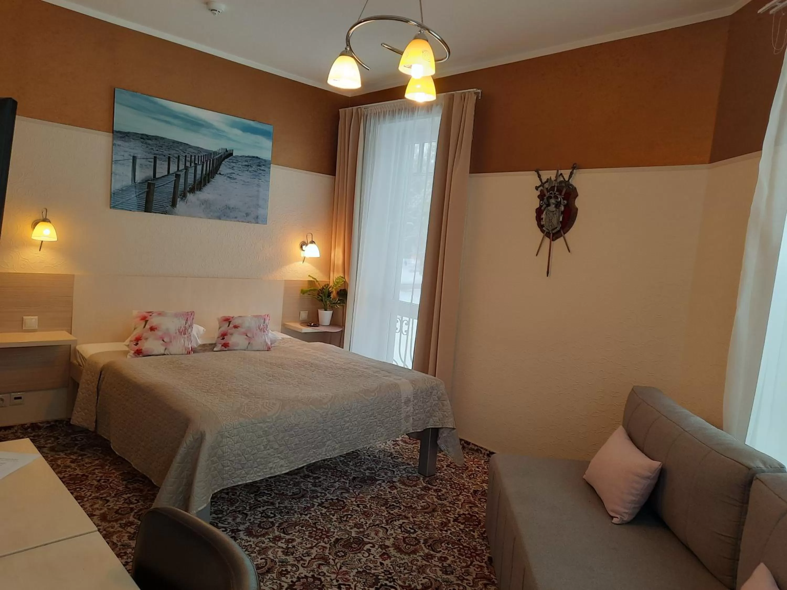 Bedroom, Bed in Hotel Pils with Self-Check in