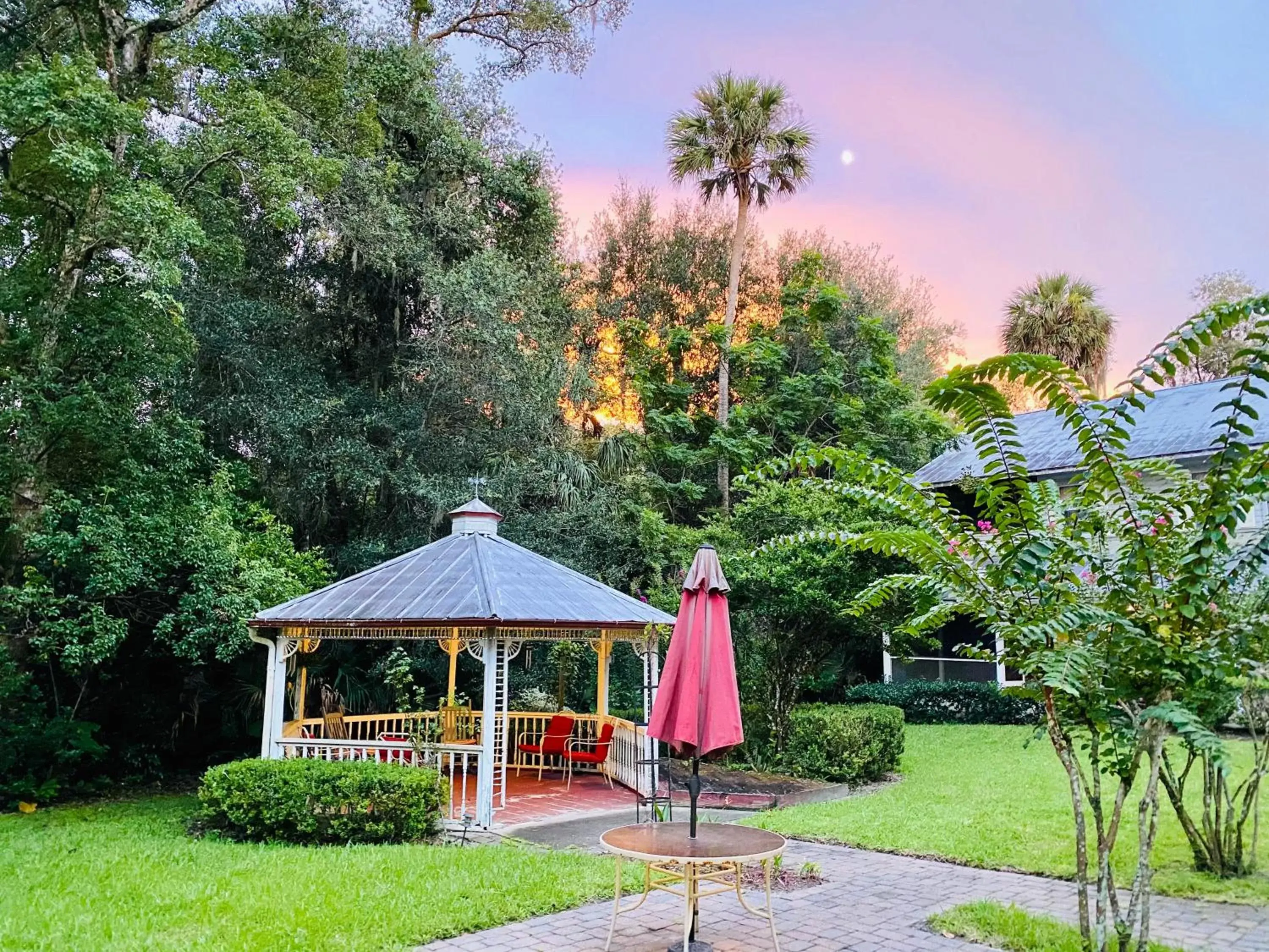 Sunset, Garden in The Ann Stevens House
