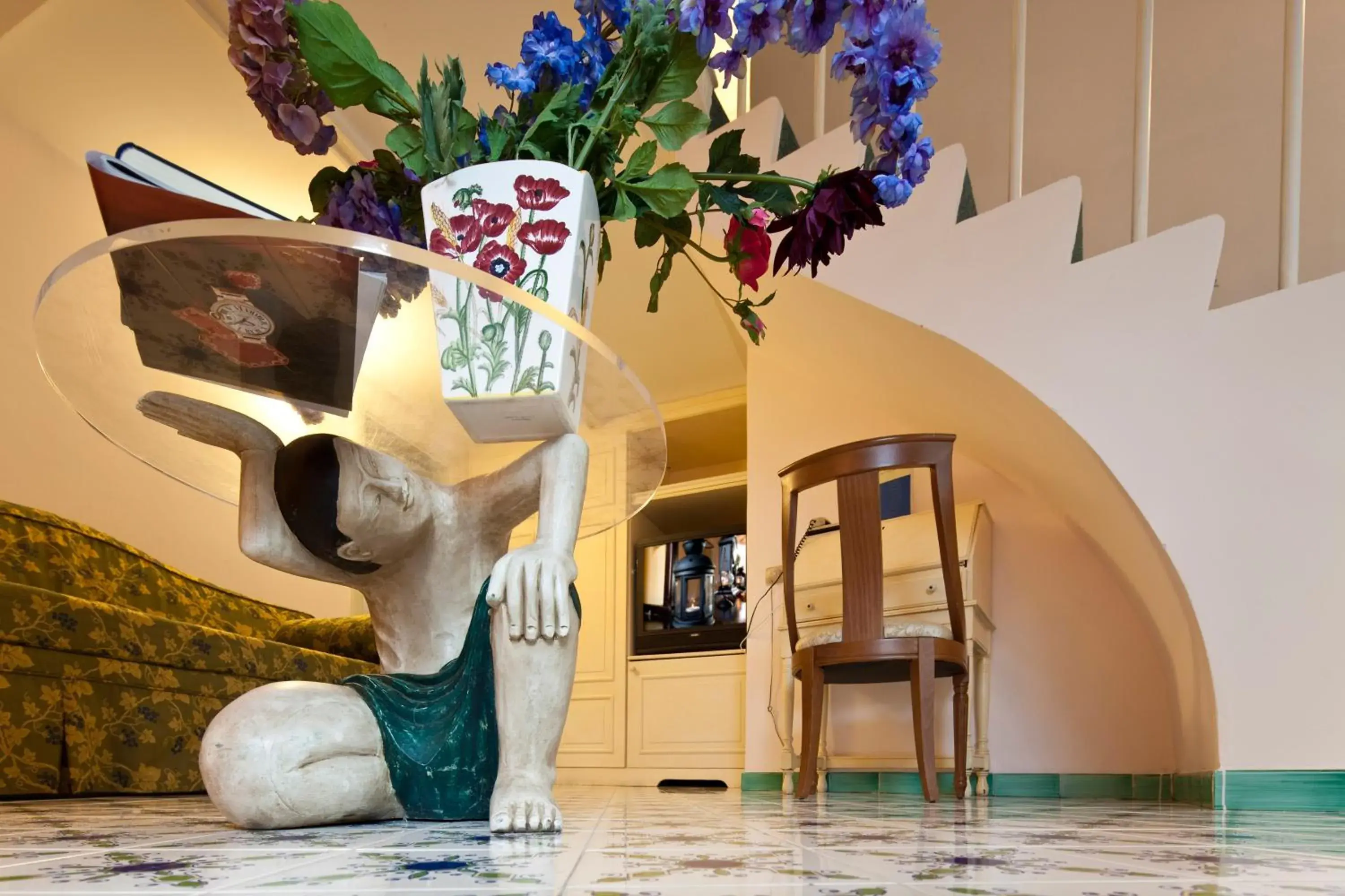 Decorative detail in Hotel Continental Ischia