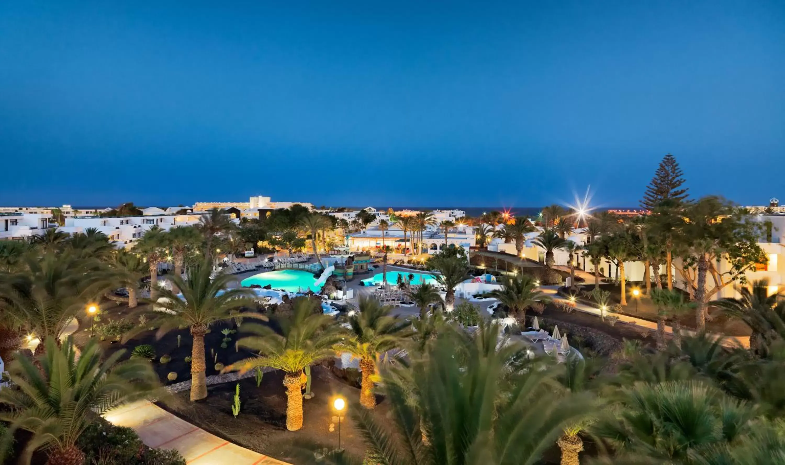 Night, Pool View in H10 Suites Lanzarote Gardens
