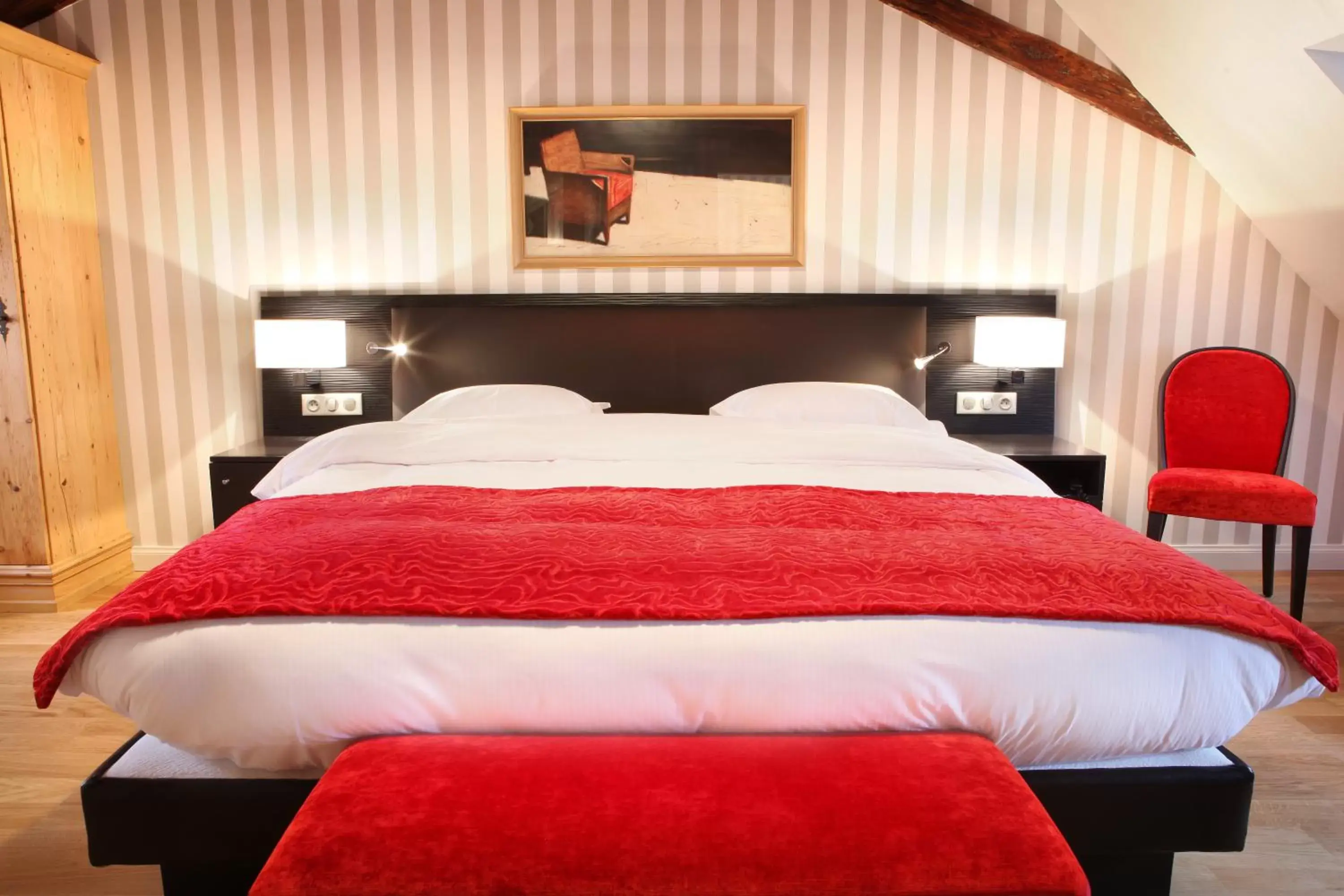 Bed in Hôtel Ettenheim