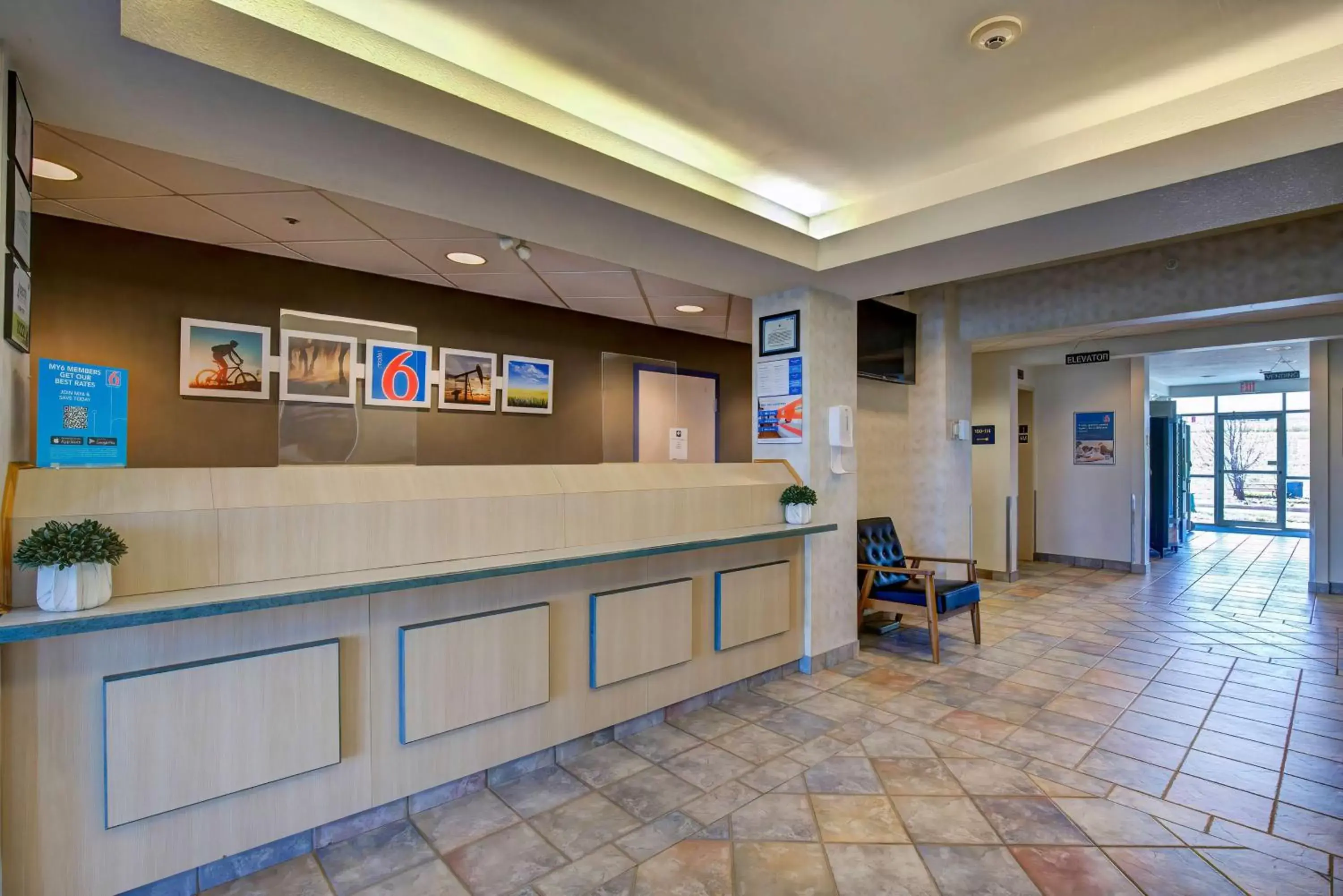 Lobby or reception, Lobby/Reception in Motel 6-Grande Prairie, AB