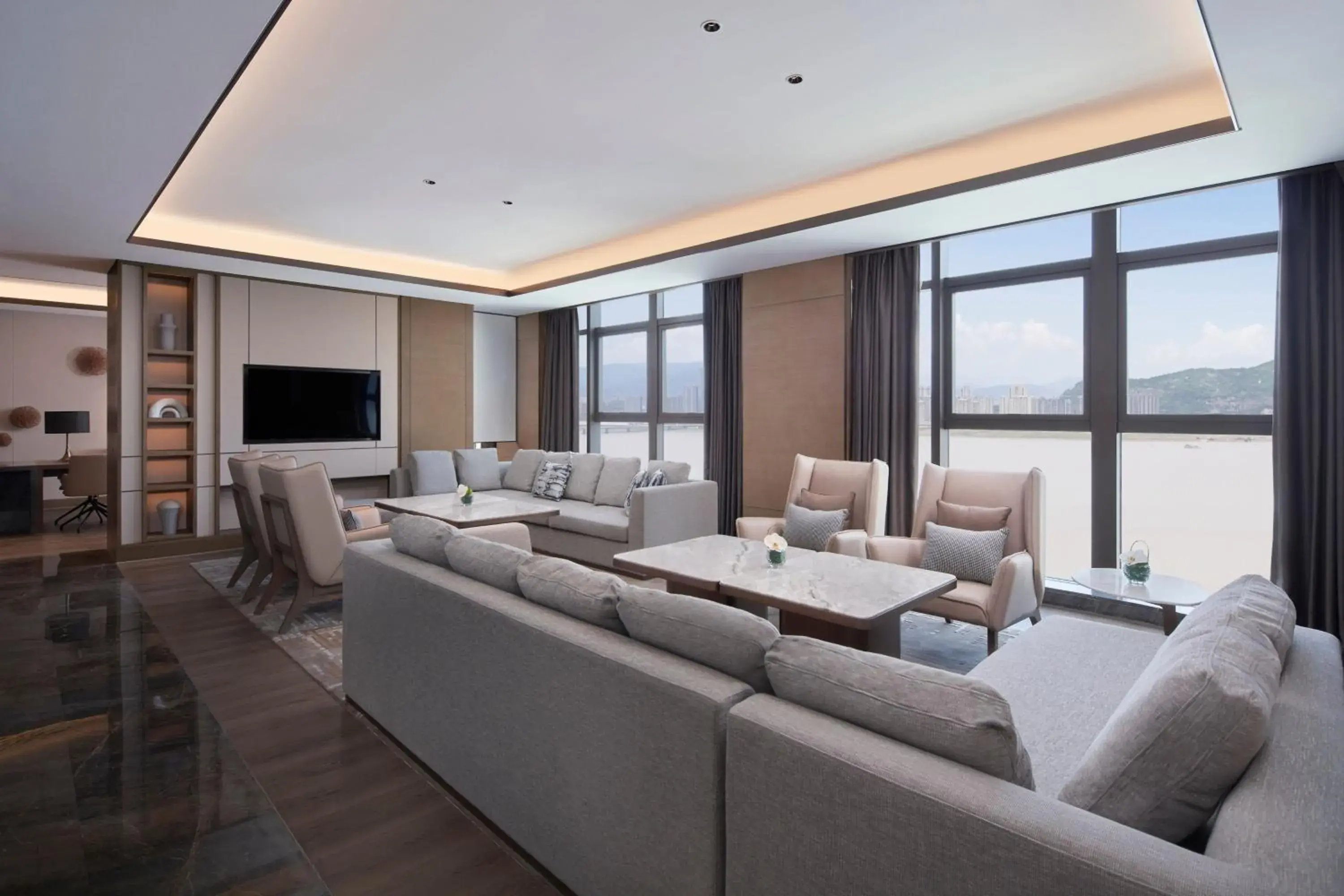 Lounge or bar, Seating Area in Wenzhou Marriott Hotel