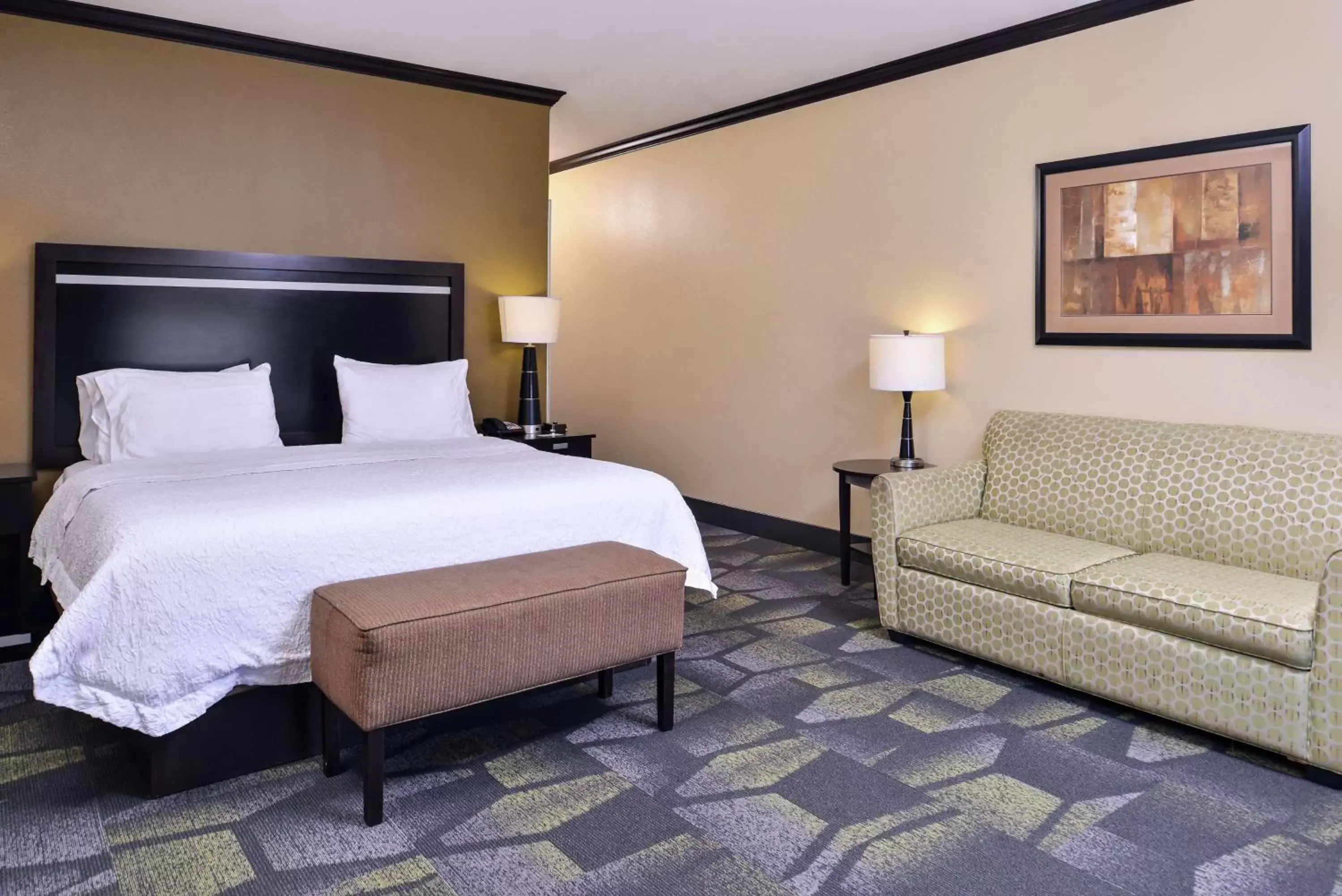 Living room, Bed in Hampton Inn & Suites Big Spring