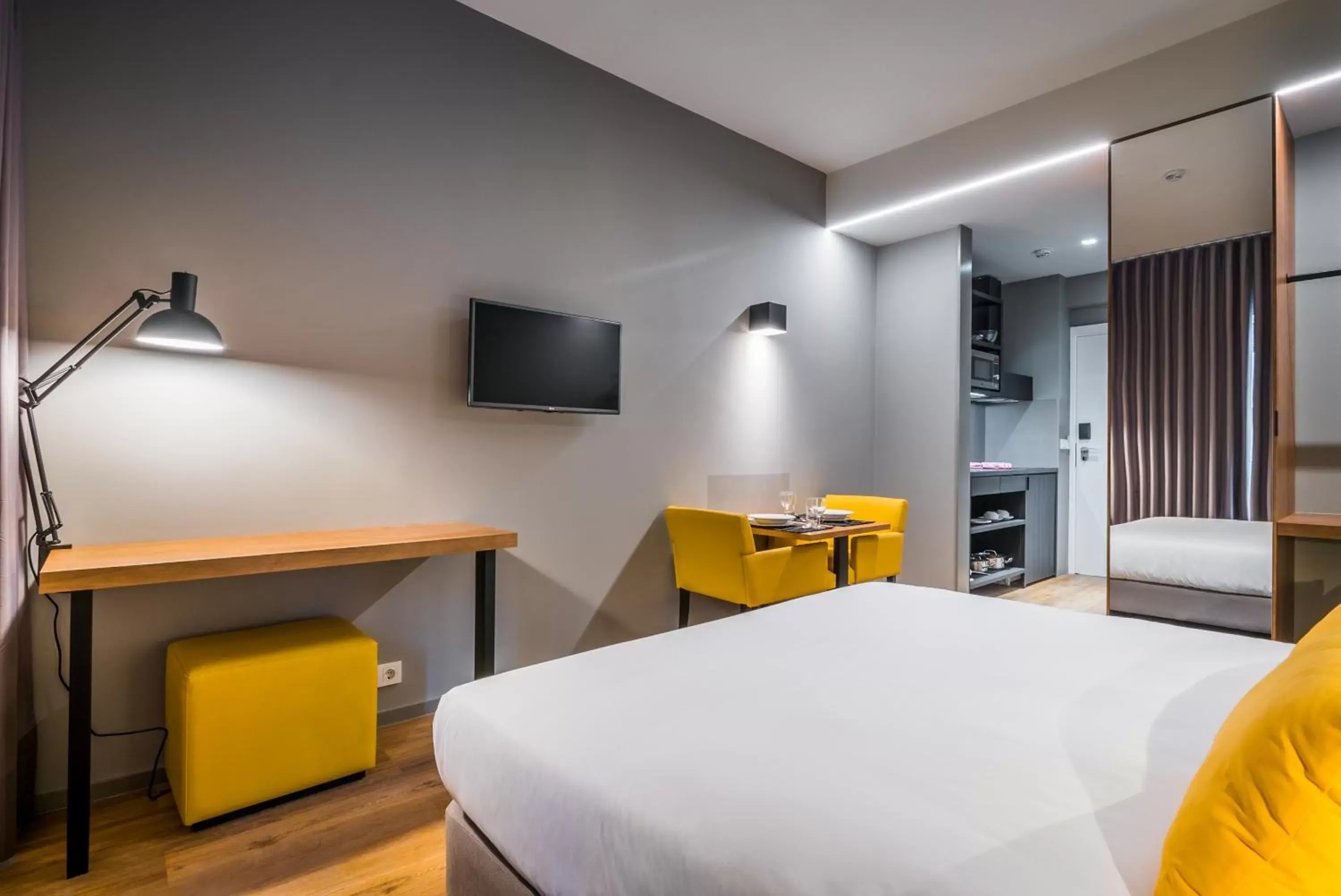Bed in Apartamentos Turisticos Paraiso