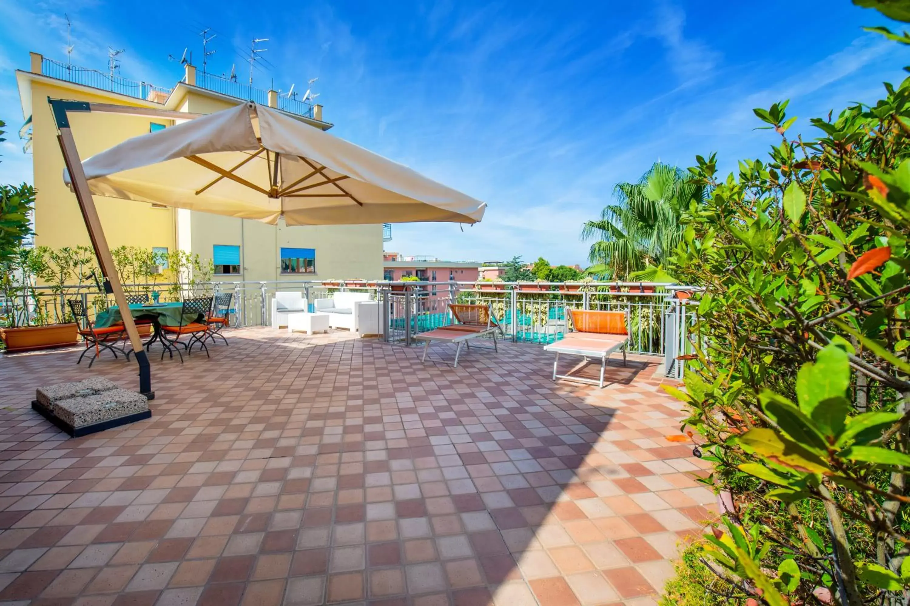 Patio in Hotel Michelangelo