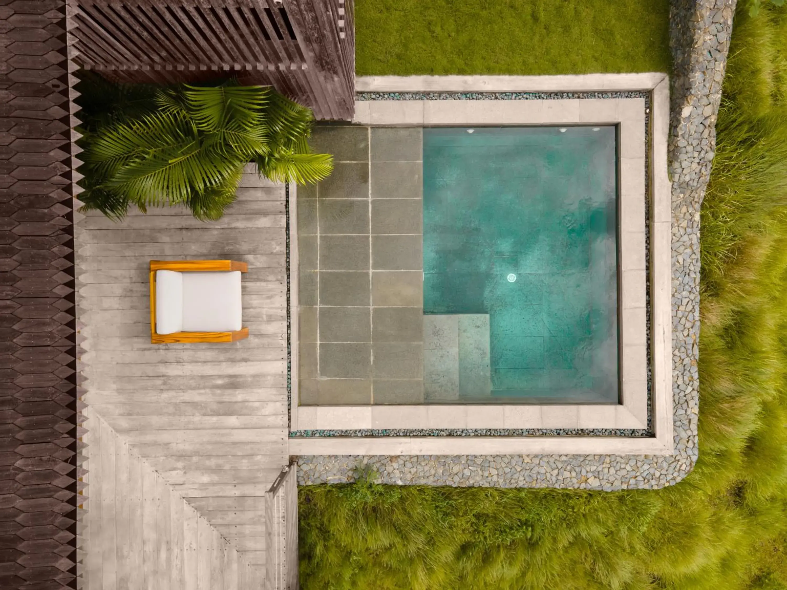 Swimming pool in Menjaga Bay Swimming pool in Menjaga Bay