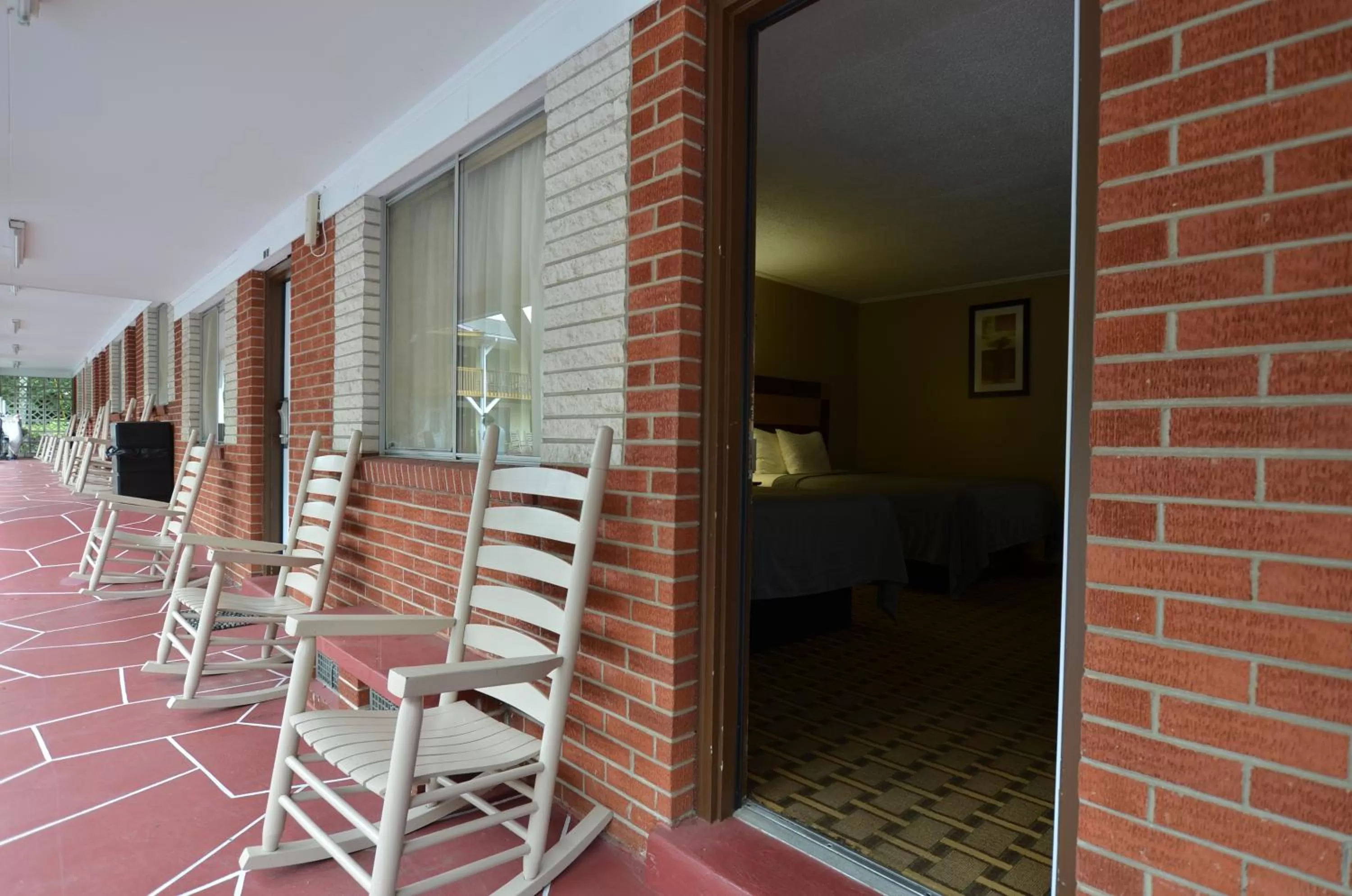 Patio in Travelowes Motel - Maggie Valley