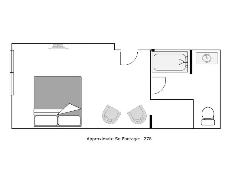 Floor Plan in Mine and Farm, The Inn at Guerneville, CA