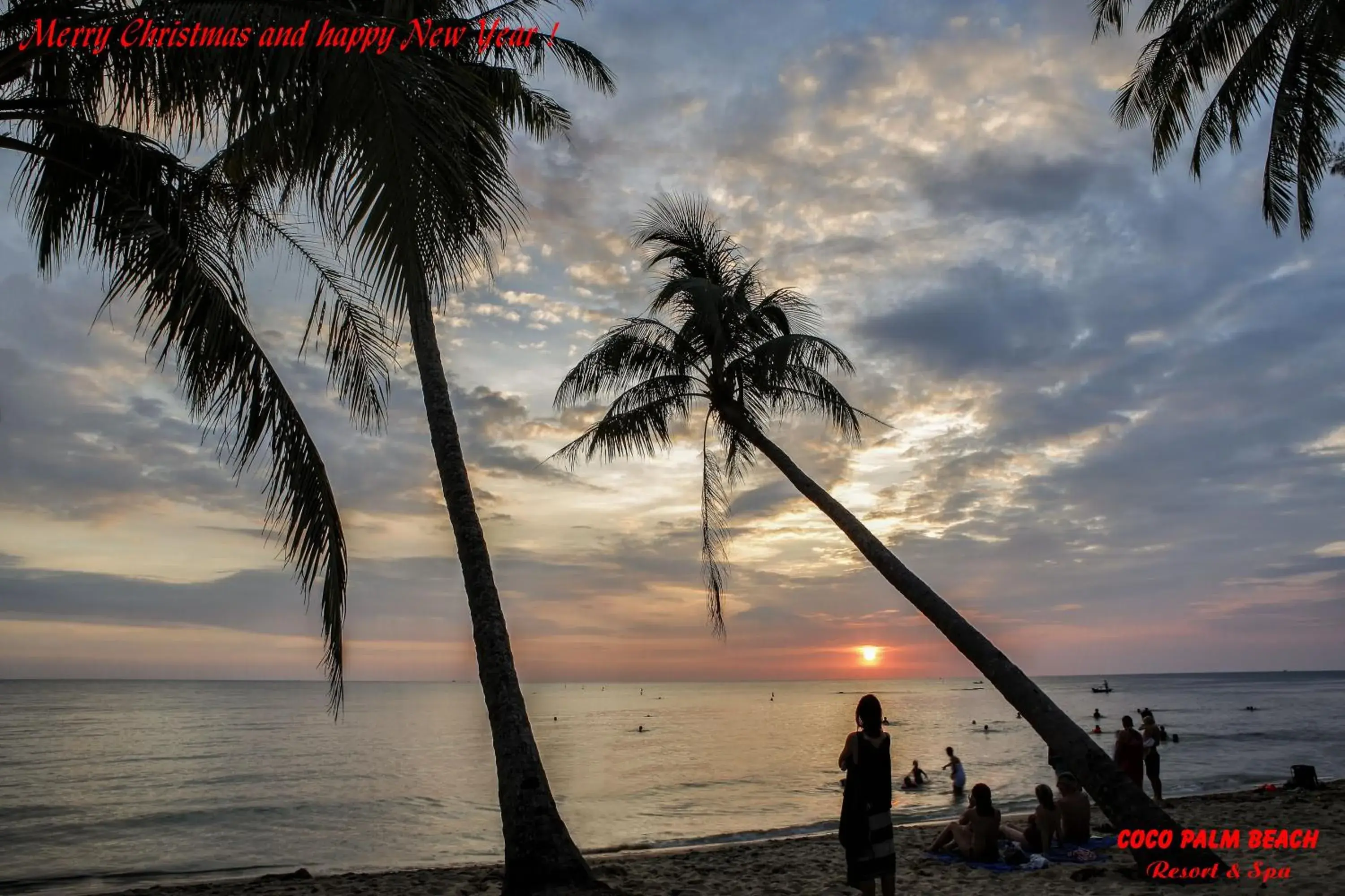 Sunset in Coco Palm Beach Resort & Spa