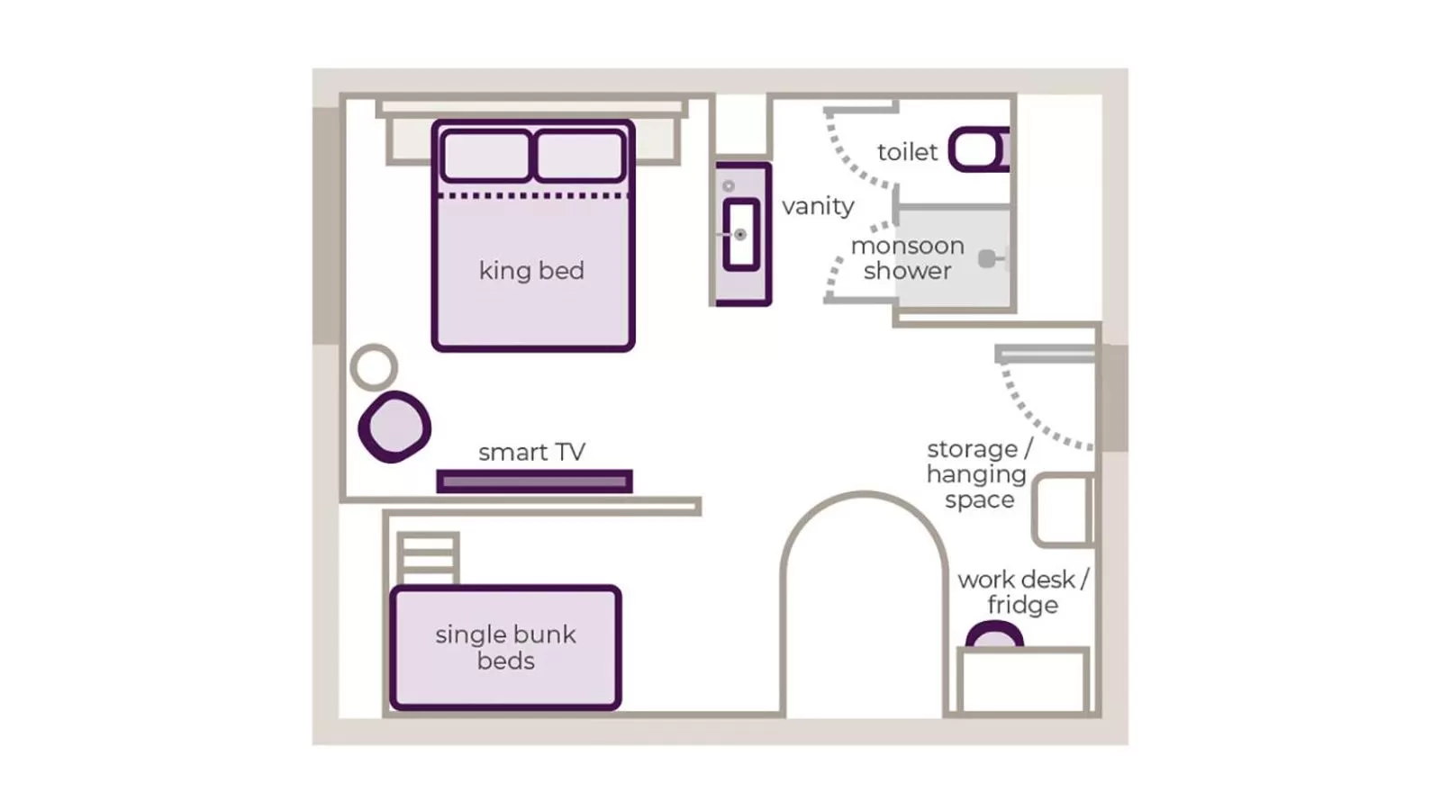 Floor plan in YOTELAIR Istanbul Airport, Duty free - International Transit area