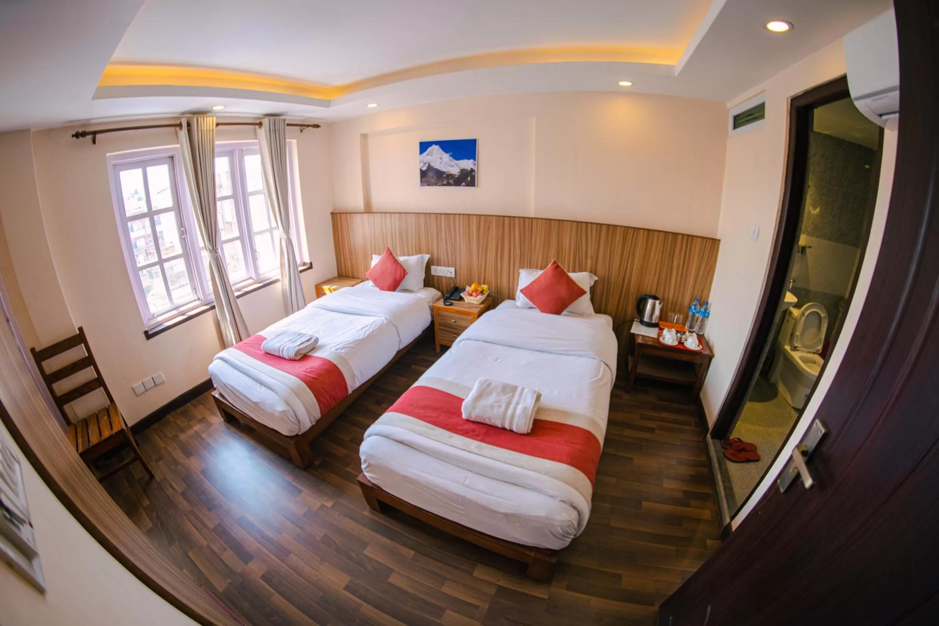 Bed in Hotel Chhimeki