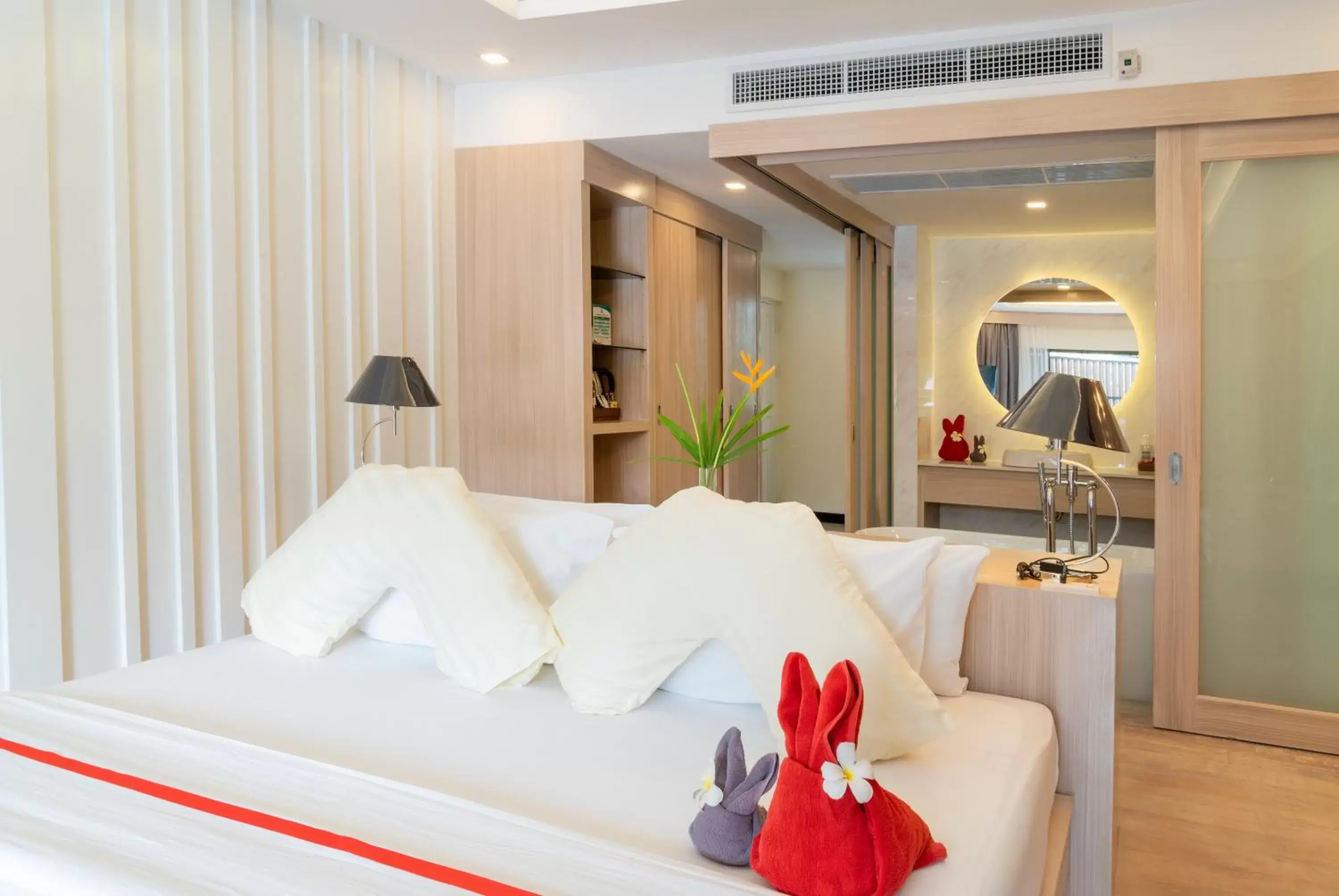 Bed in Grand Jomtien Palace Hotel - SHA Extra Plus