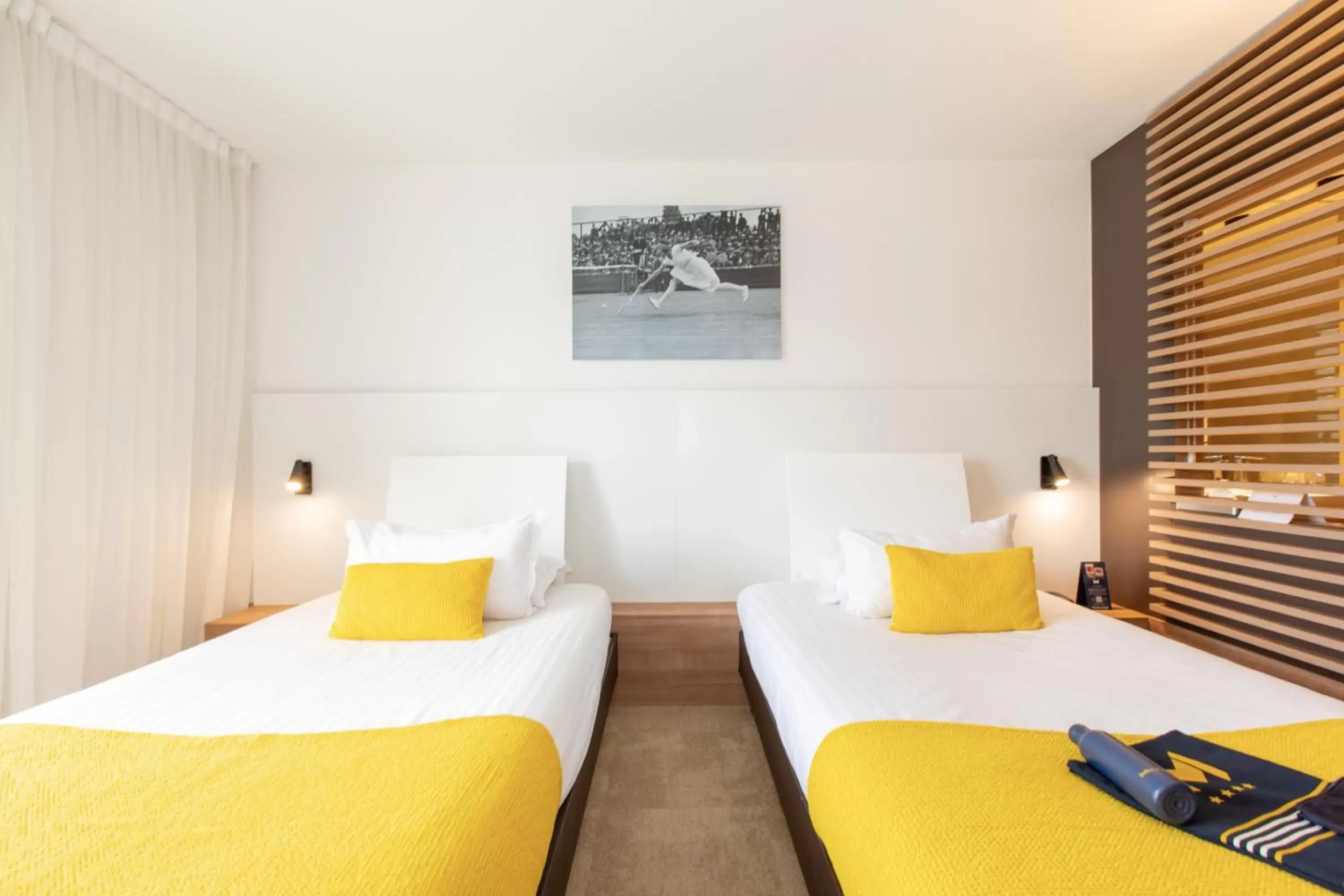 Bed in Mouratoglou Hotel & Resort