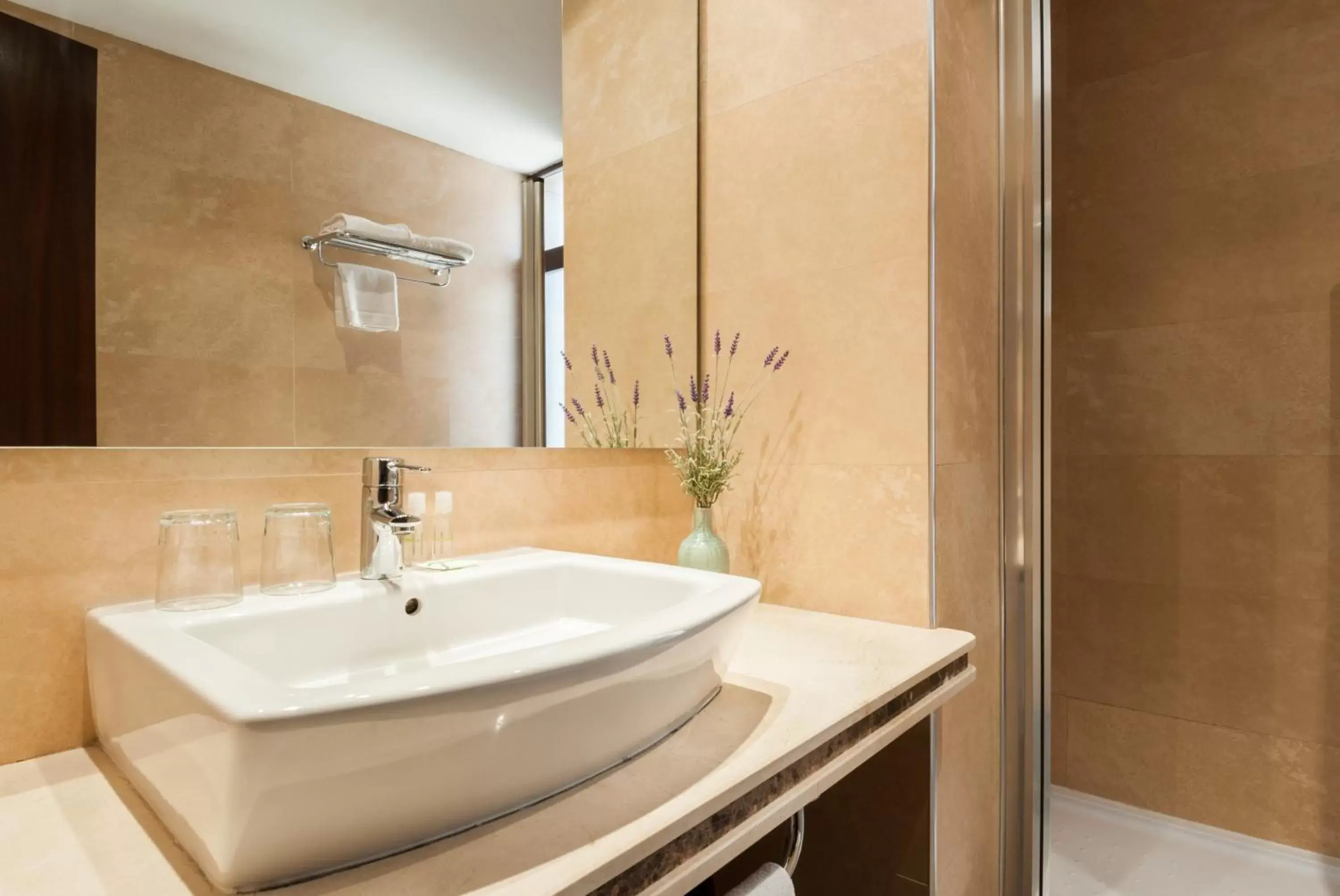 Bathroom in Hotel Alcántara