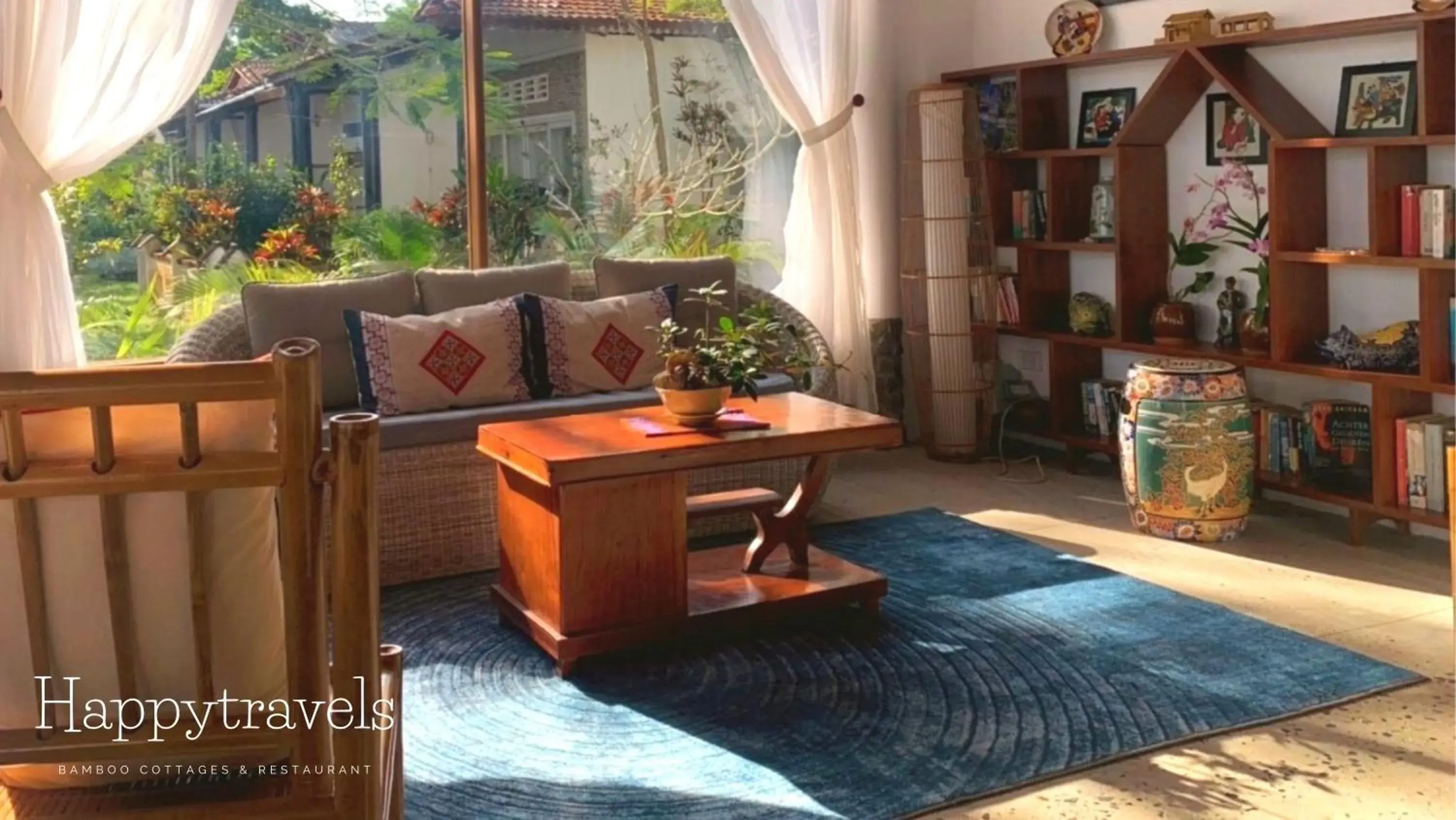 Area and facilities, Seating Area in Bamboo Cottages