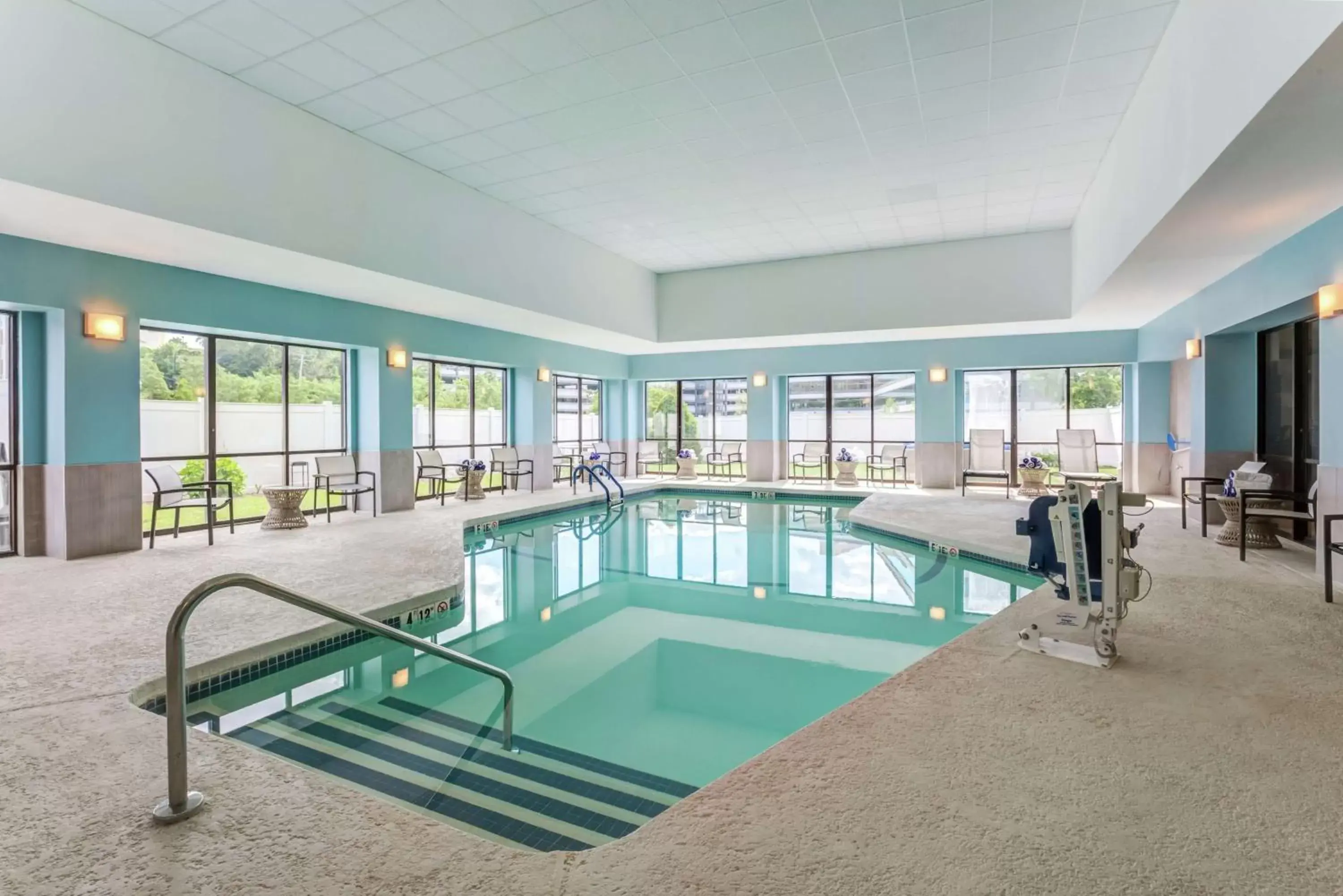 Pool view, Swimming Pool in Hilton Garden Inn Boston Waltham