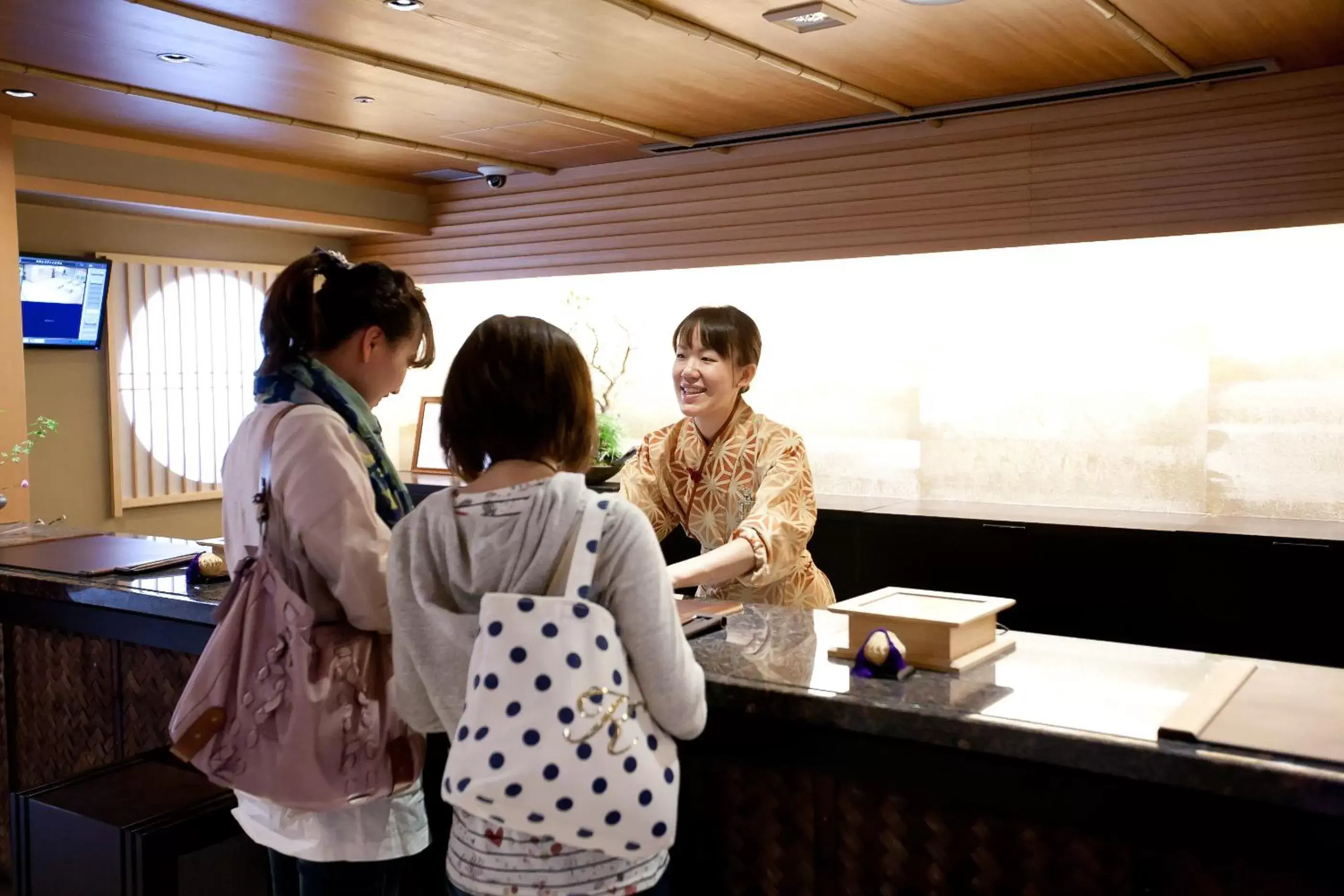 Lobby or reception in Kadensho, Arashiyama Onsen, Kyoto - Kyoritsu Resort