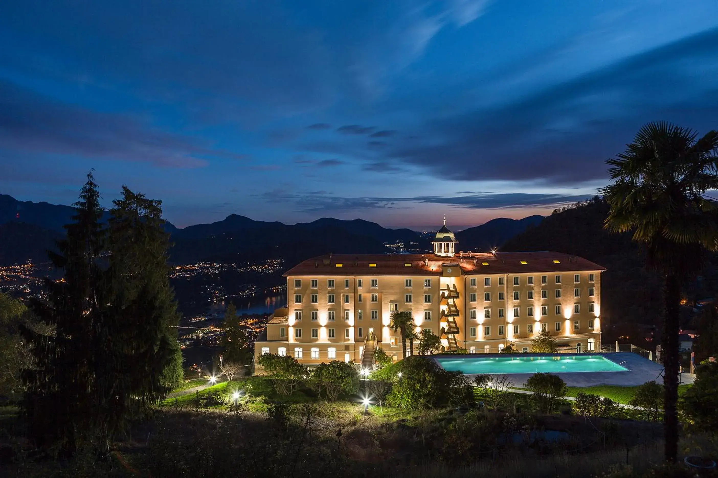 Facade/entrance, Property Building in Kurhaus Cademario Hotel & DOT Spa - Ticino Hotels Group