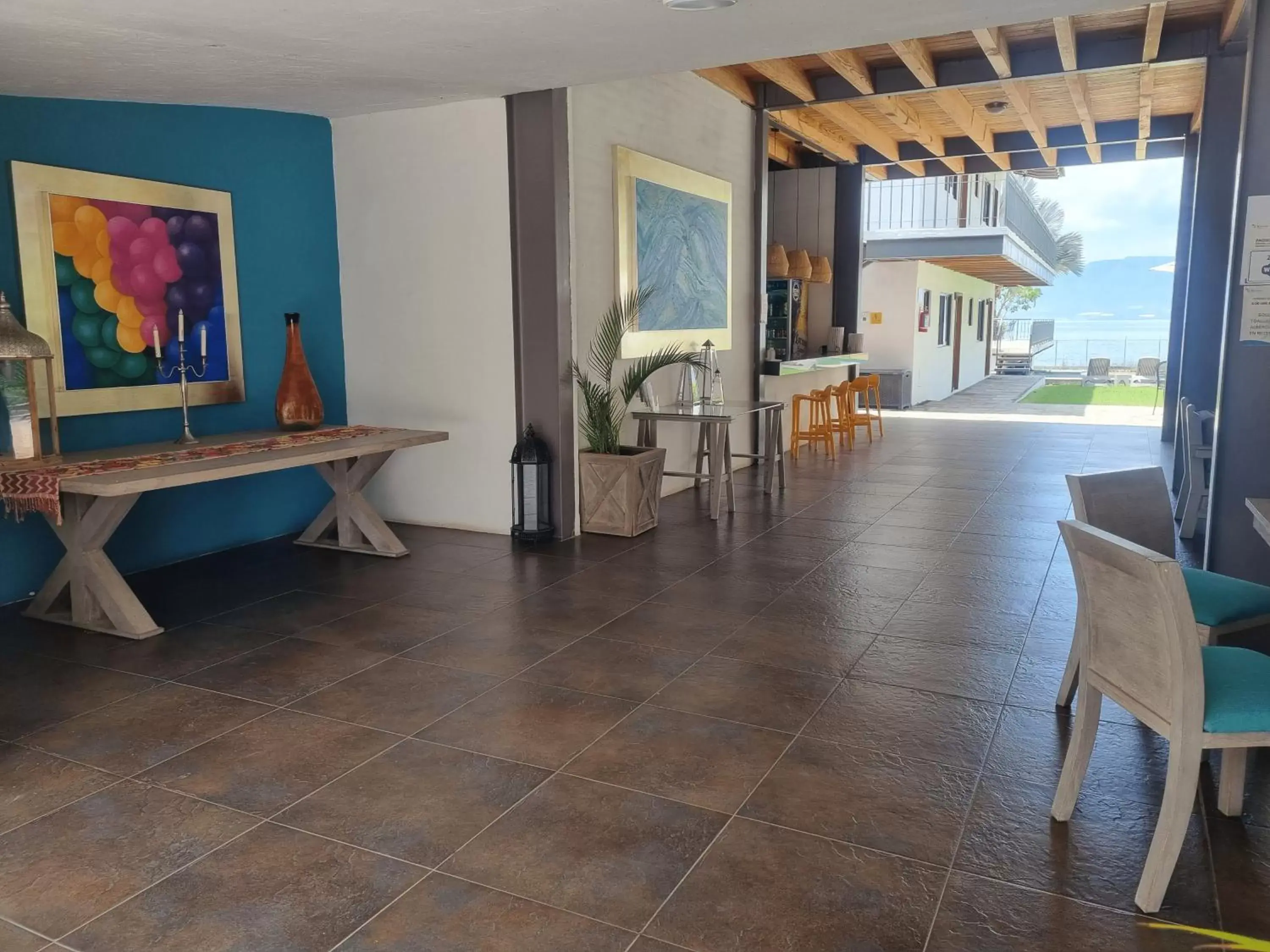 Lobby or reception in Hotel La Ribereña Lobby or reception in Hotel La Ribereña